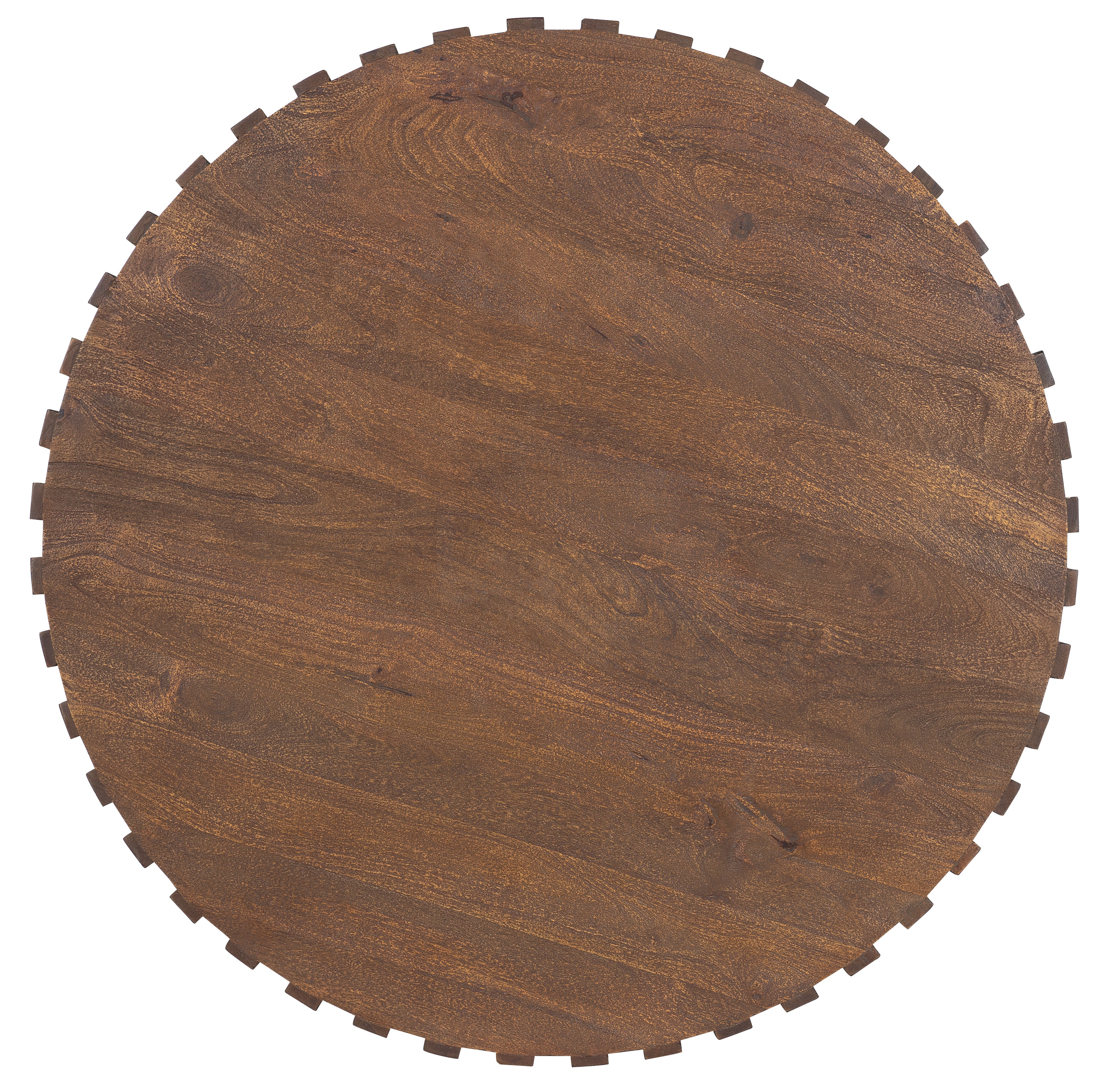 Hooker Furniture Commerce and Market Gears Round Cocktail Table in Medium Wood