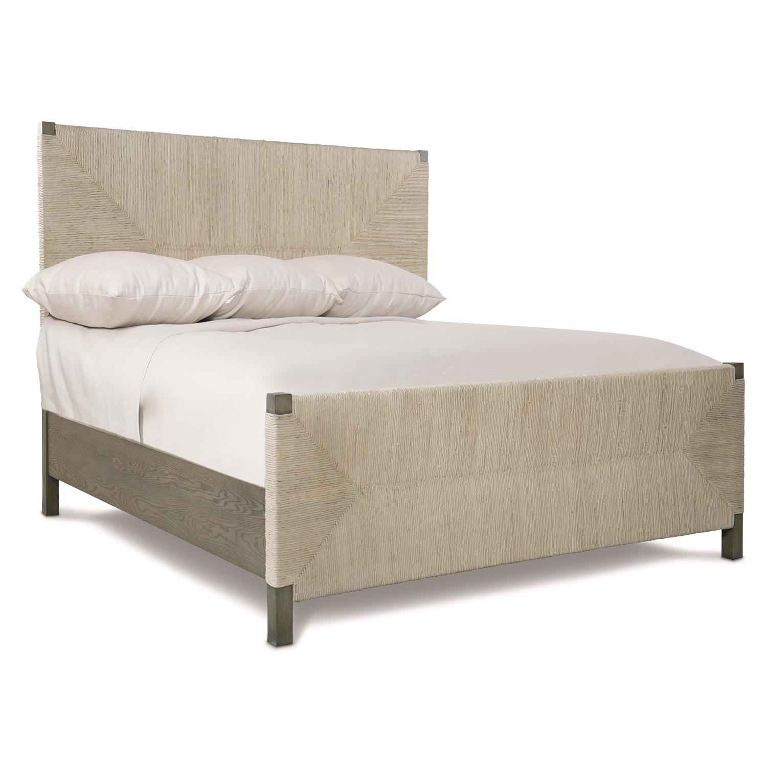 Bernhardt Furniture Alannis Panel Bed in Rustic Grey