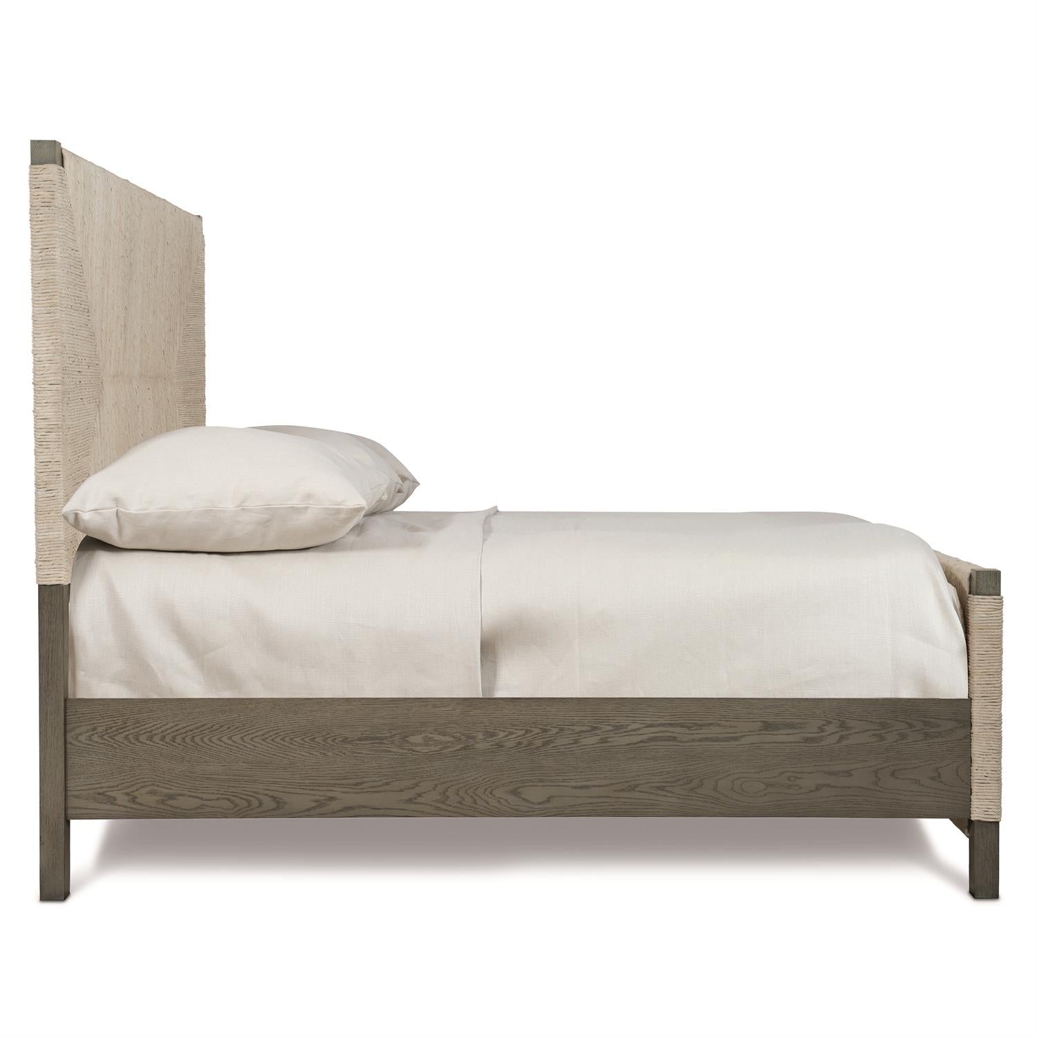 Bernhardt Furniture Alannis Panel Bed in Rustic Grey