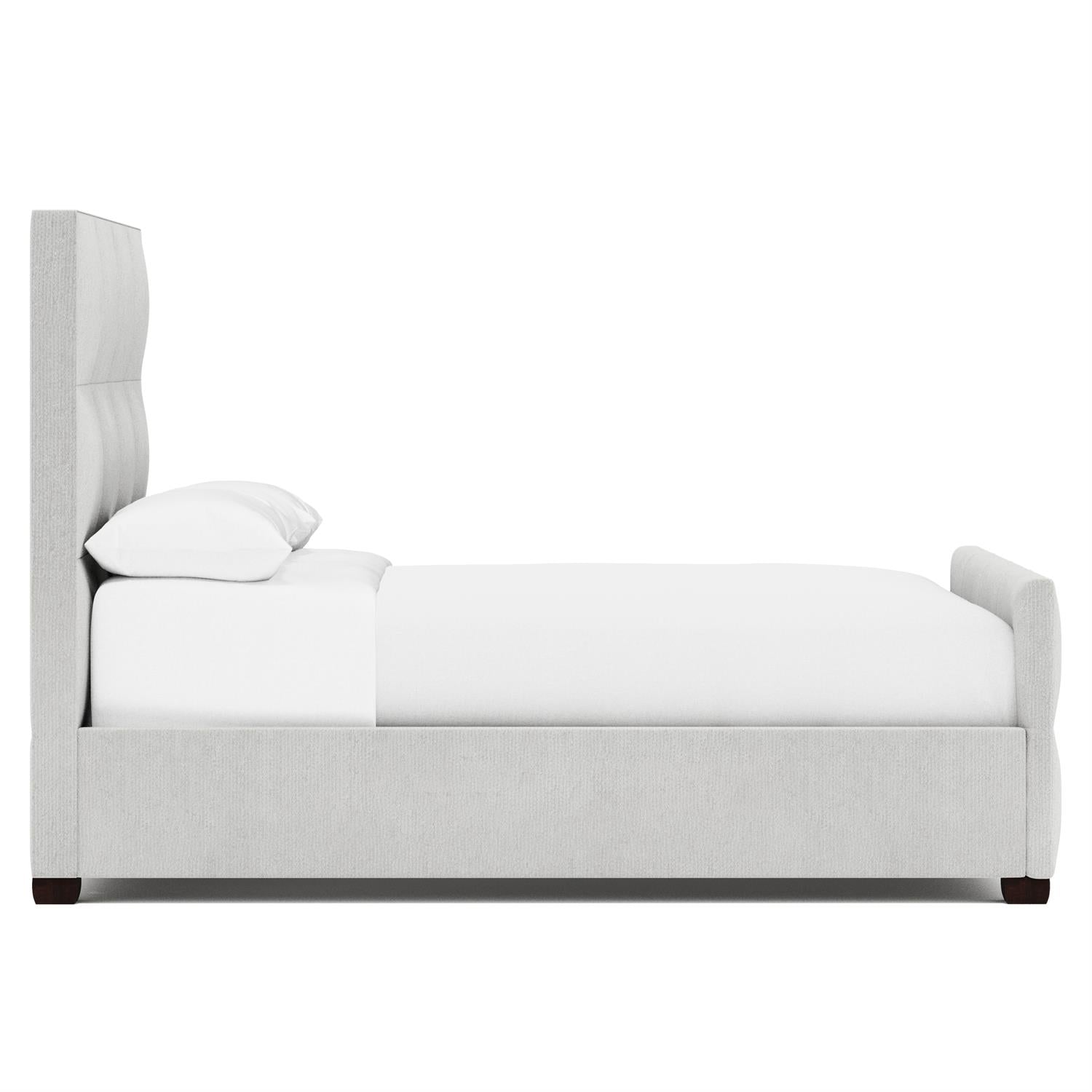 Bernhardt Furniture Derrick Fabric Panel Bed in Espresso