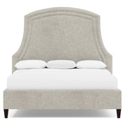 Bernhardt Furniture Bayford Fabric Panel Bed in Smoke