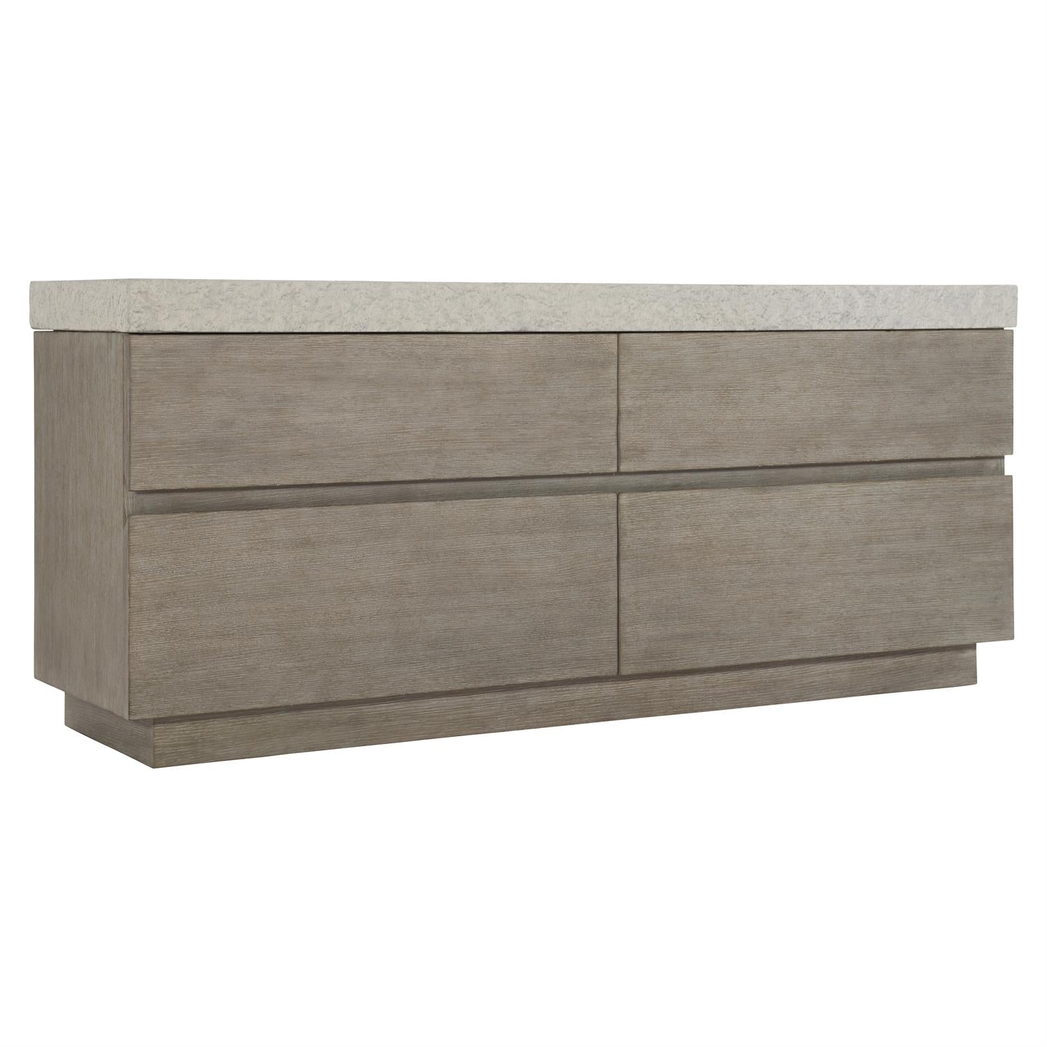 Bernhardt Furniture Ritter Dresser in Sand Grey/Flint