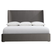 Bernhardt Furniture Puro Fabric Shelter Bed in Smoke