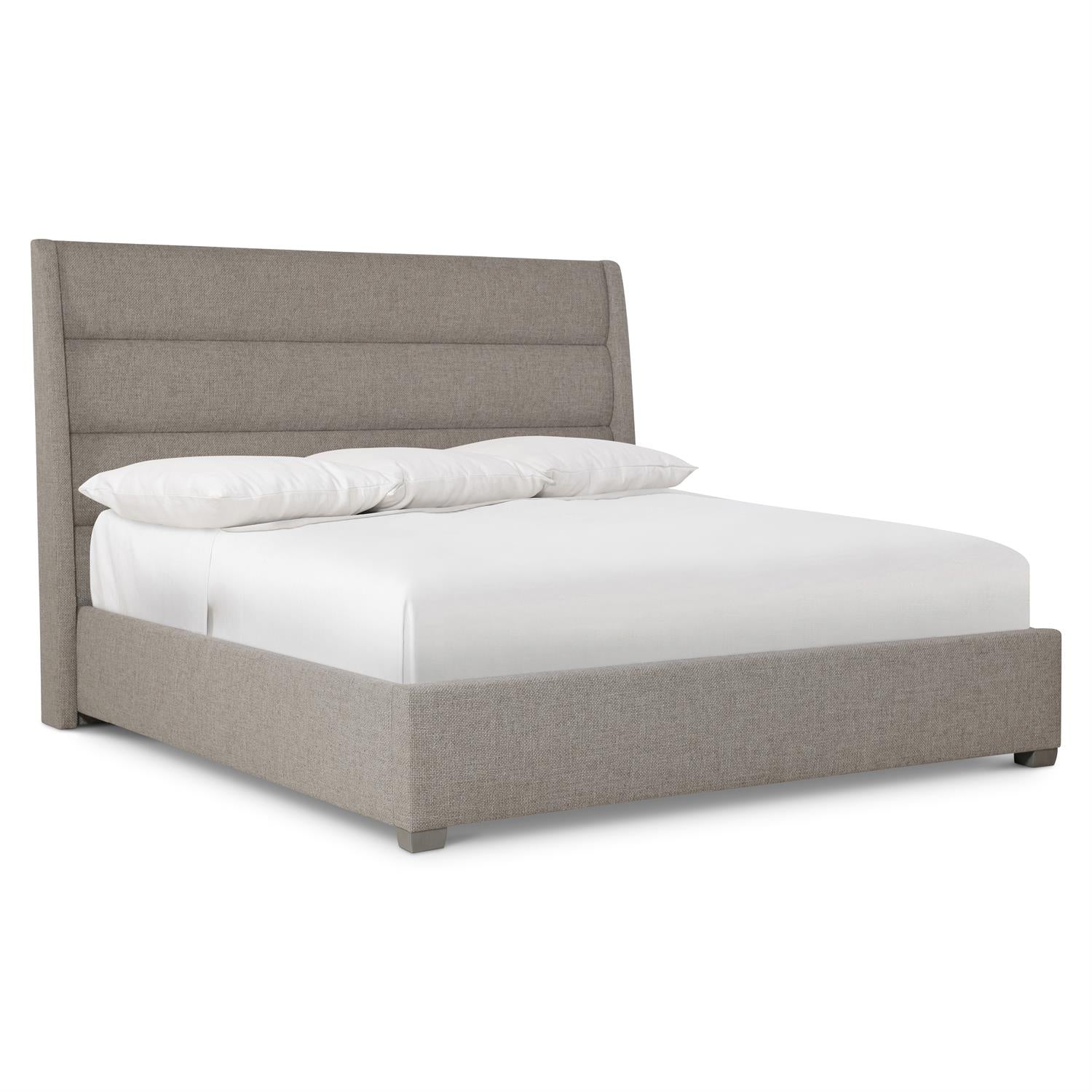 Bernhardt Furniture Vale Panel Bed King in Smoke