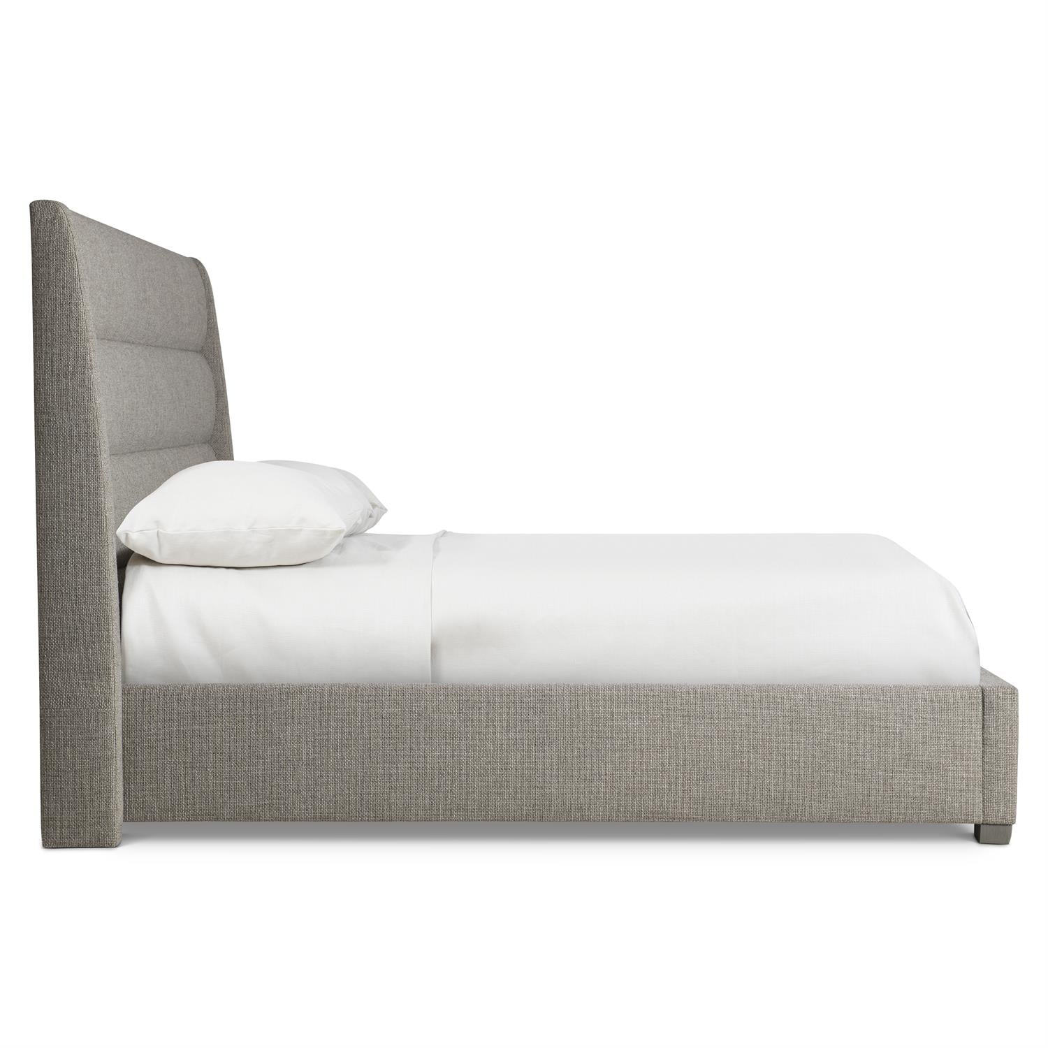 Bernhardt Furniture Vale Panel Bed King in Smoke