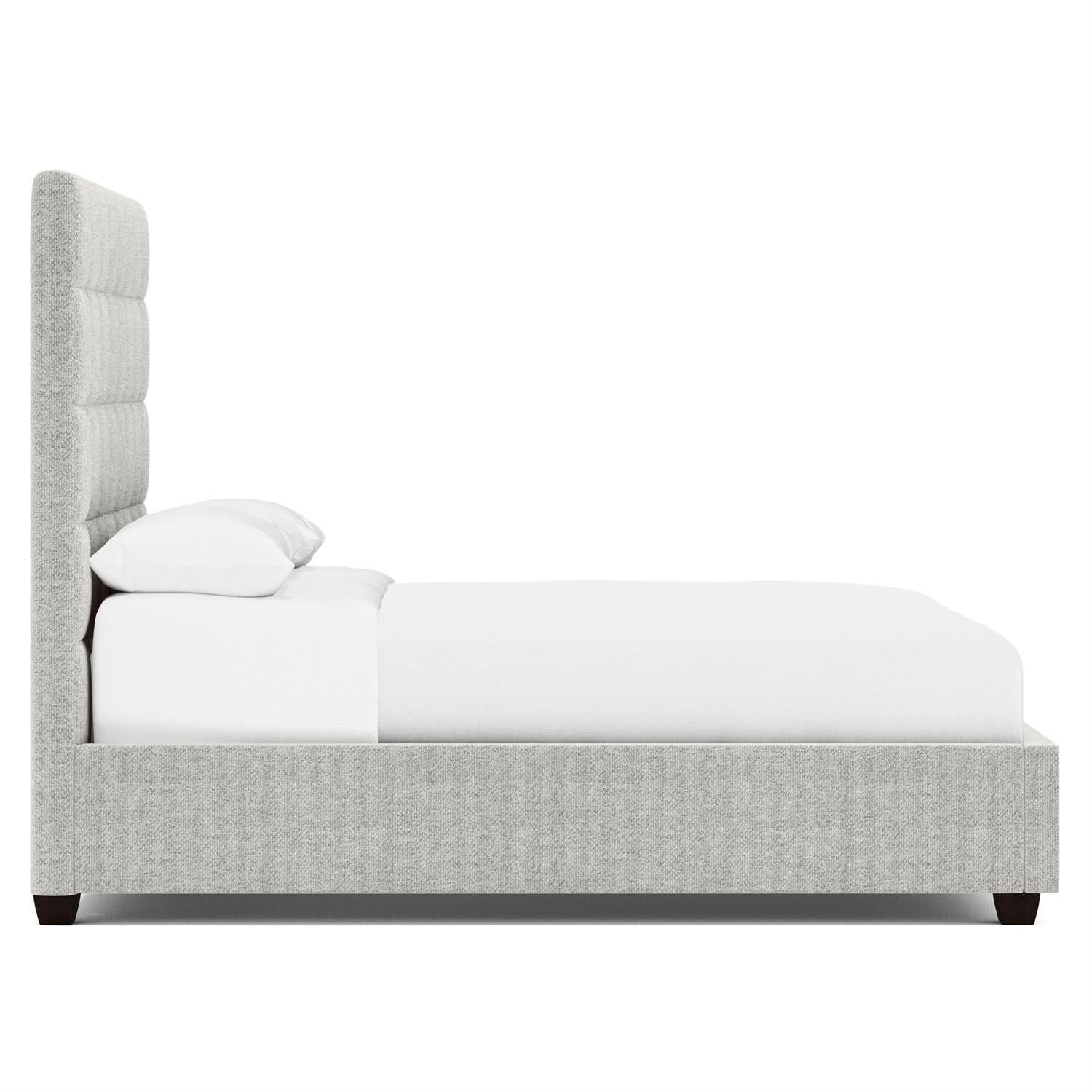 Bernhardt Furniture Avery Fabric Tufted Bed in Espresso