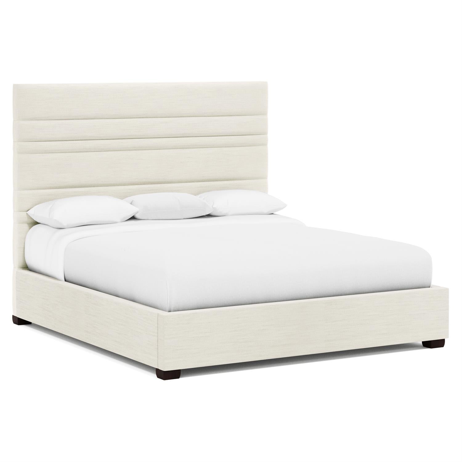 Bernhardt Furniture Murray Fabric Panel Bed in Espresso