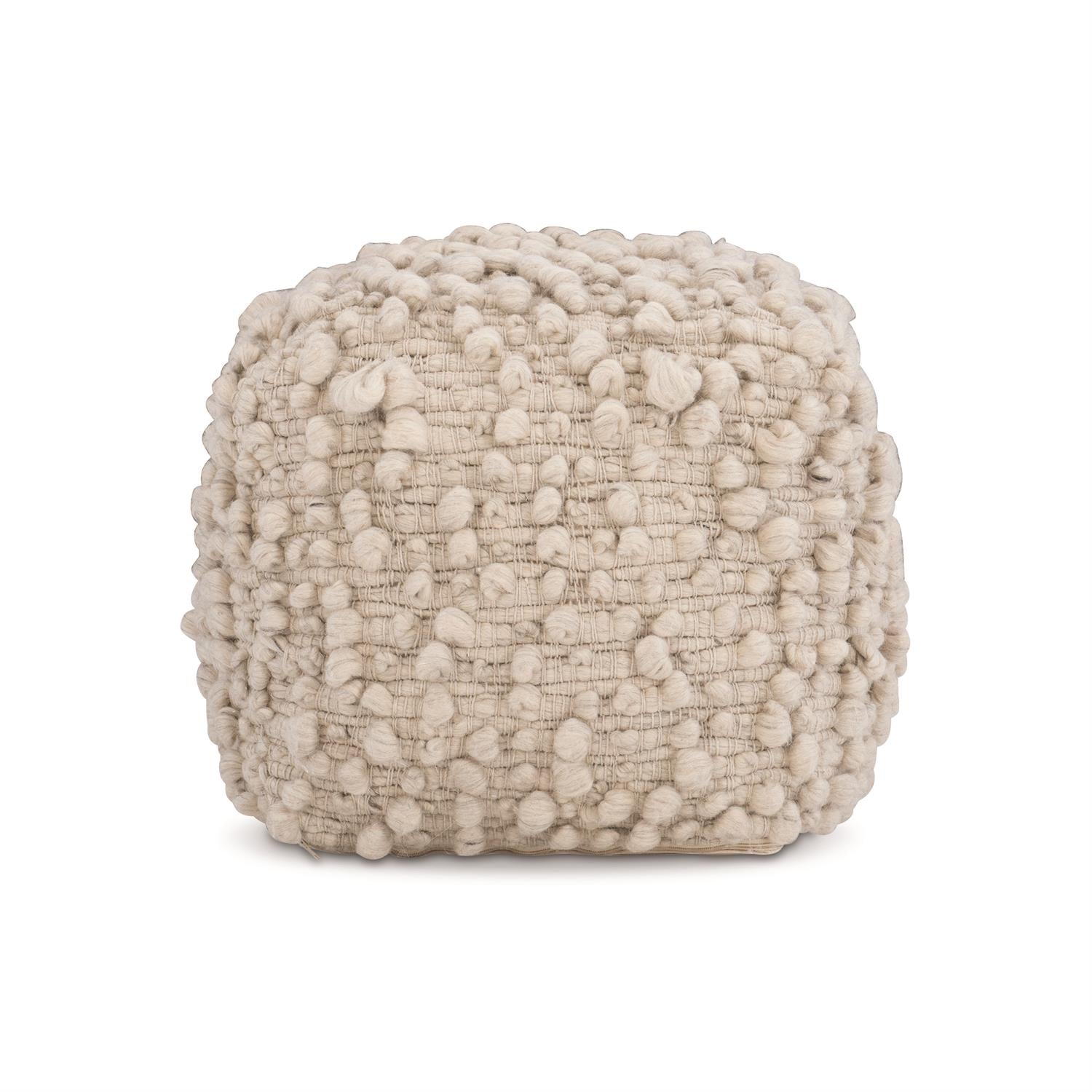Bernhardt Furniture Kai Fabric Ottoman in Ivory