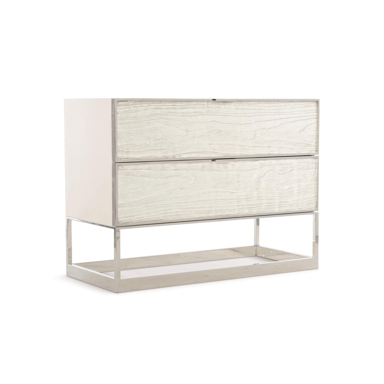 Bernhardt Furniture Parkhurst Nightstand in White Lacquer