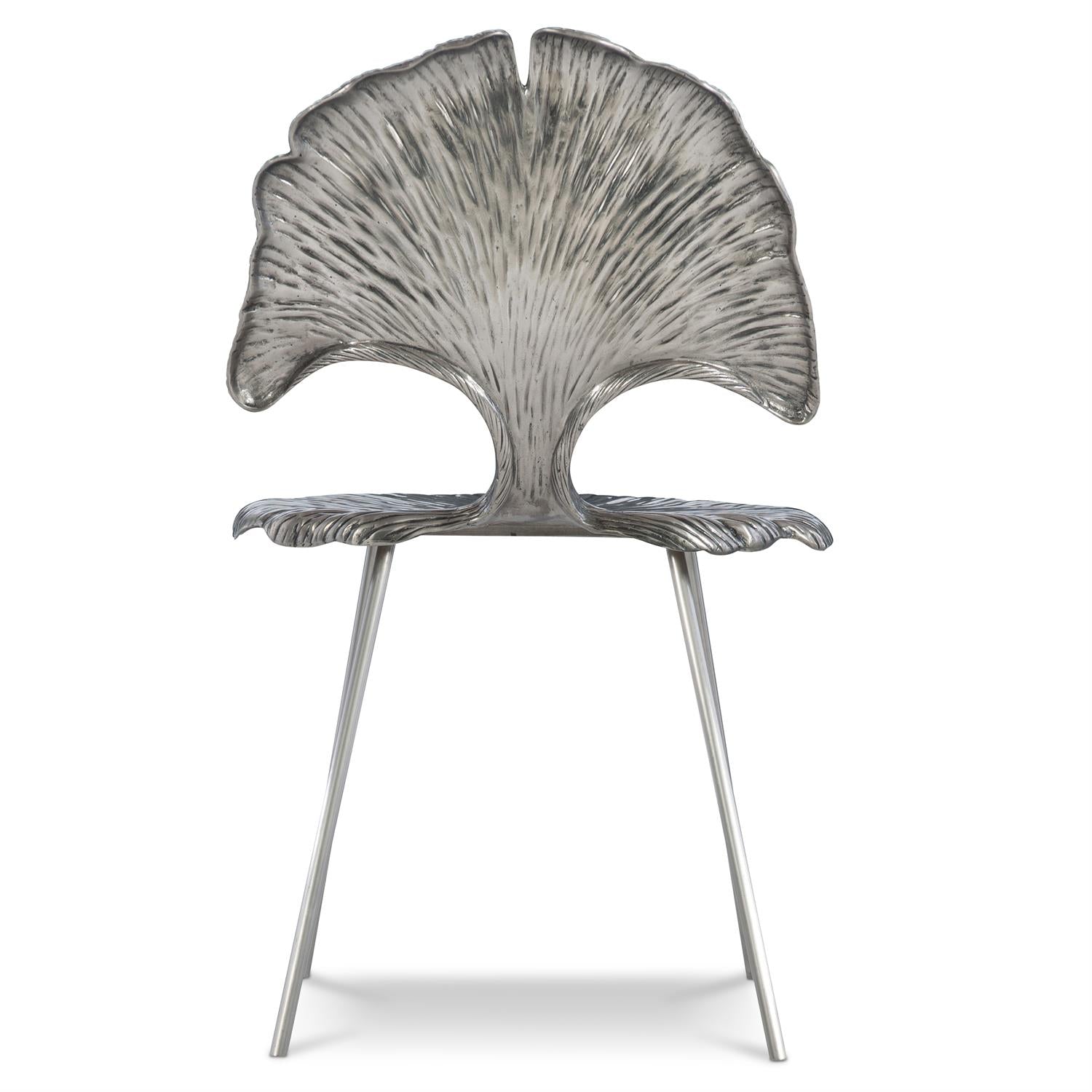 Bernhardt Furniture Felicity Side Chair in Shiny Nickel