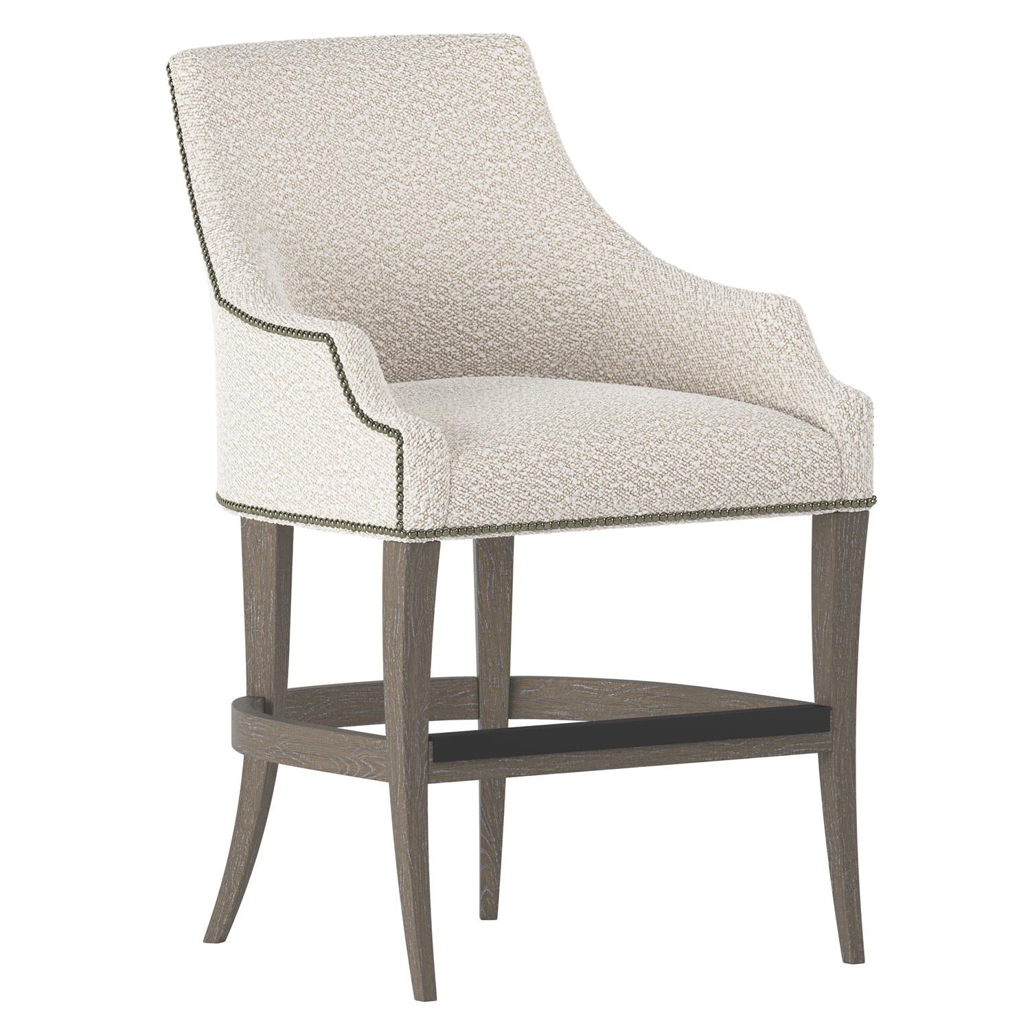 Bernhardt Furniture Keeley Fabric Counter Stool in Portobello