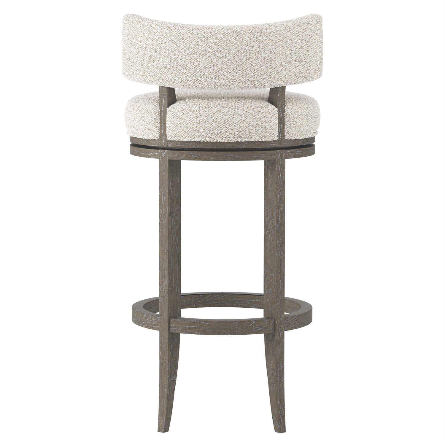 Bernhardt Furniture Hirsch Fabric Bar Stool in Portobello