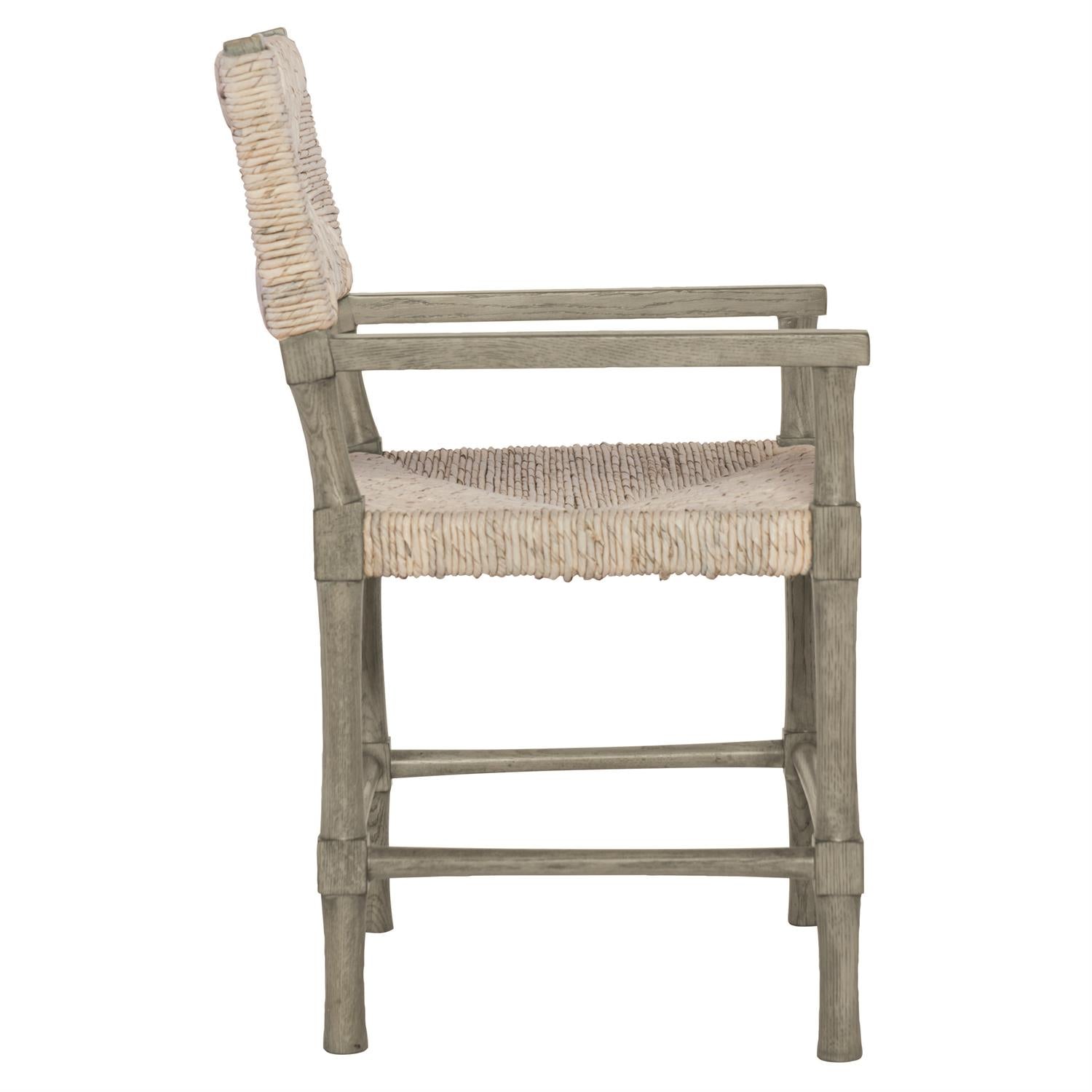 Bernhardt Furniture Palma Arm Chair in Rustic Grey
