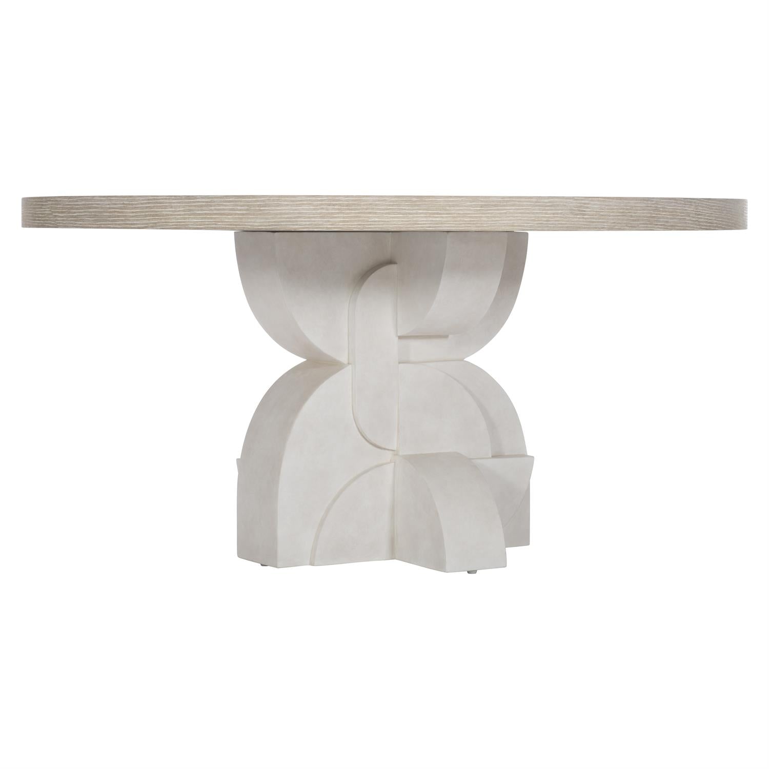 Bernhardt Furniture Constantin Round Dining Table in Flaxen