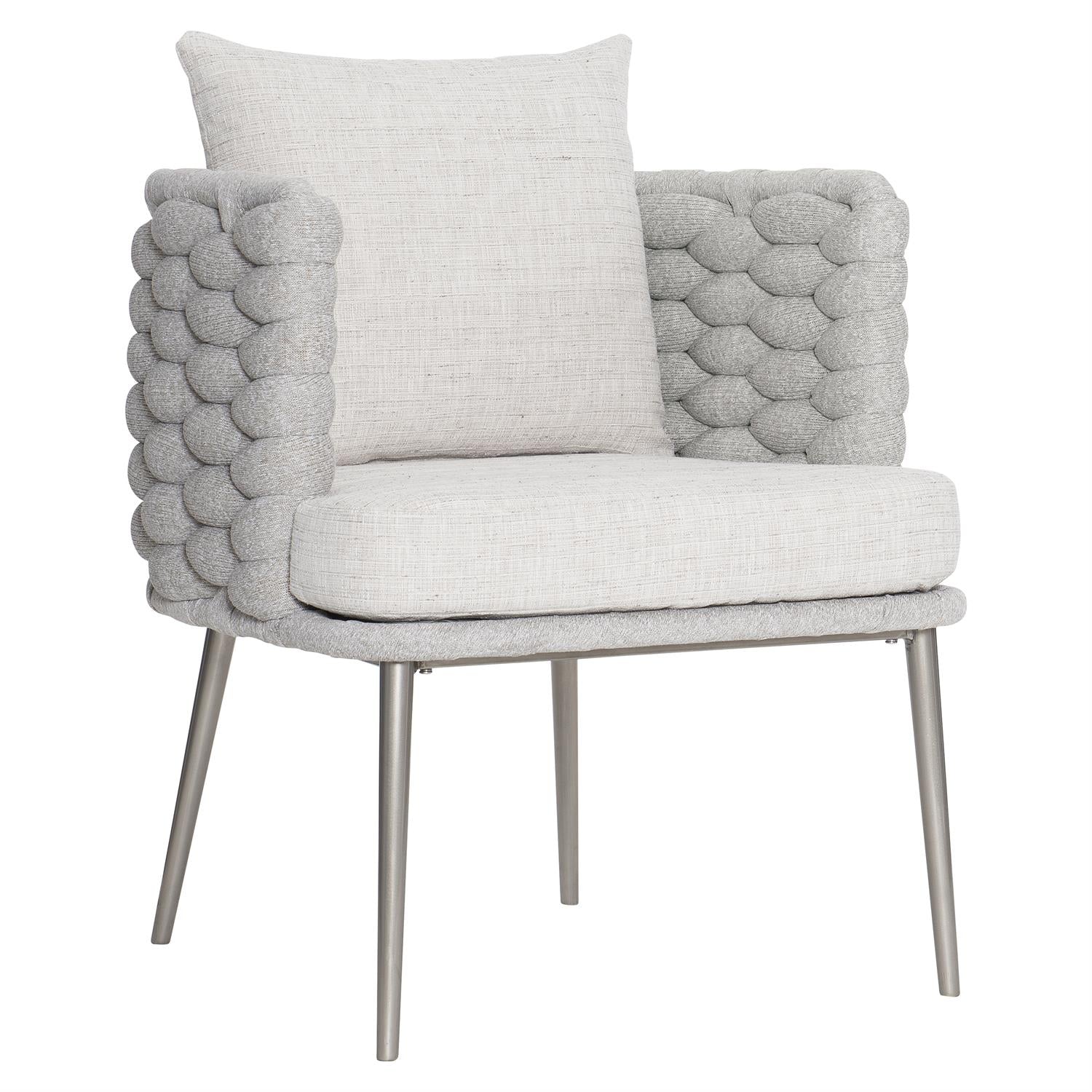 Bernhardt Furniture Hollis Fabric Arm Chair in Light Gray