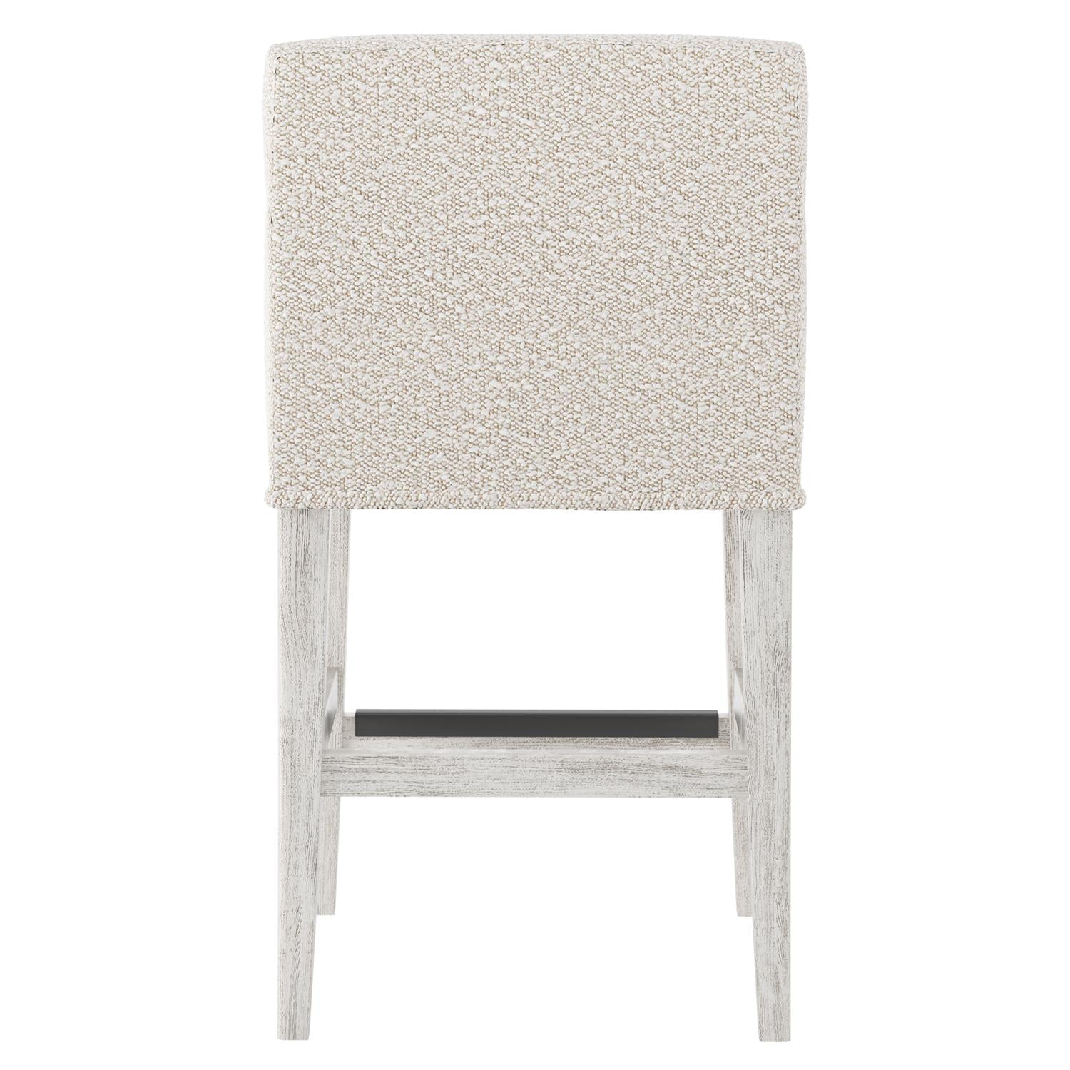 Bernhardt Furniture Hyde Fabric Counter Stool in Glacier White