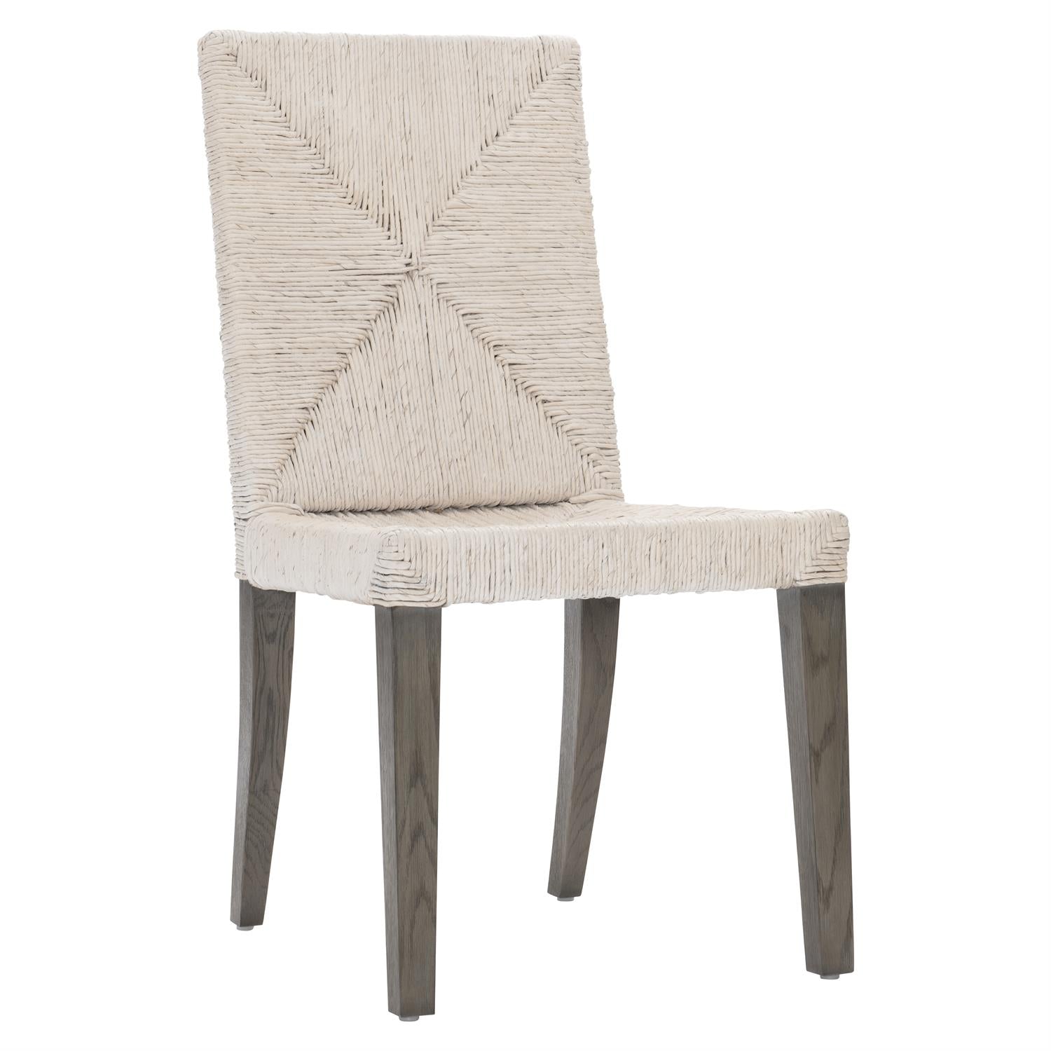 Bernhardt Furniture Palma Fabric Side Chair in Rustic Grey/Light Grey Wash
