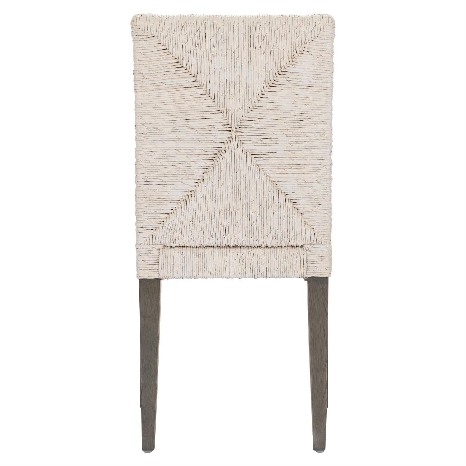 Bernhardt Furniture Palma Fabric Side Chair in Rustic Grey/Light Grey Wash