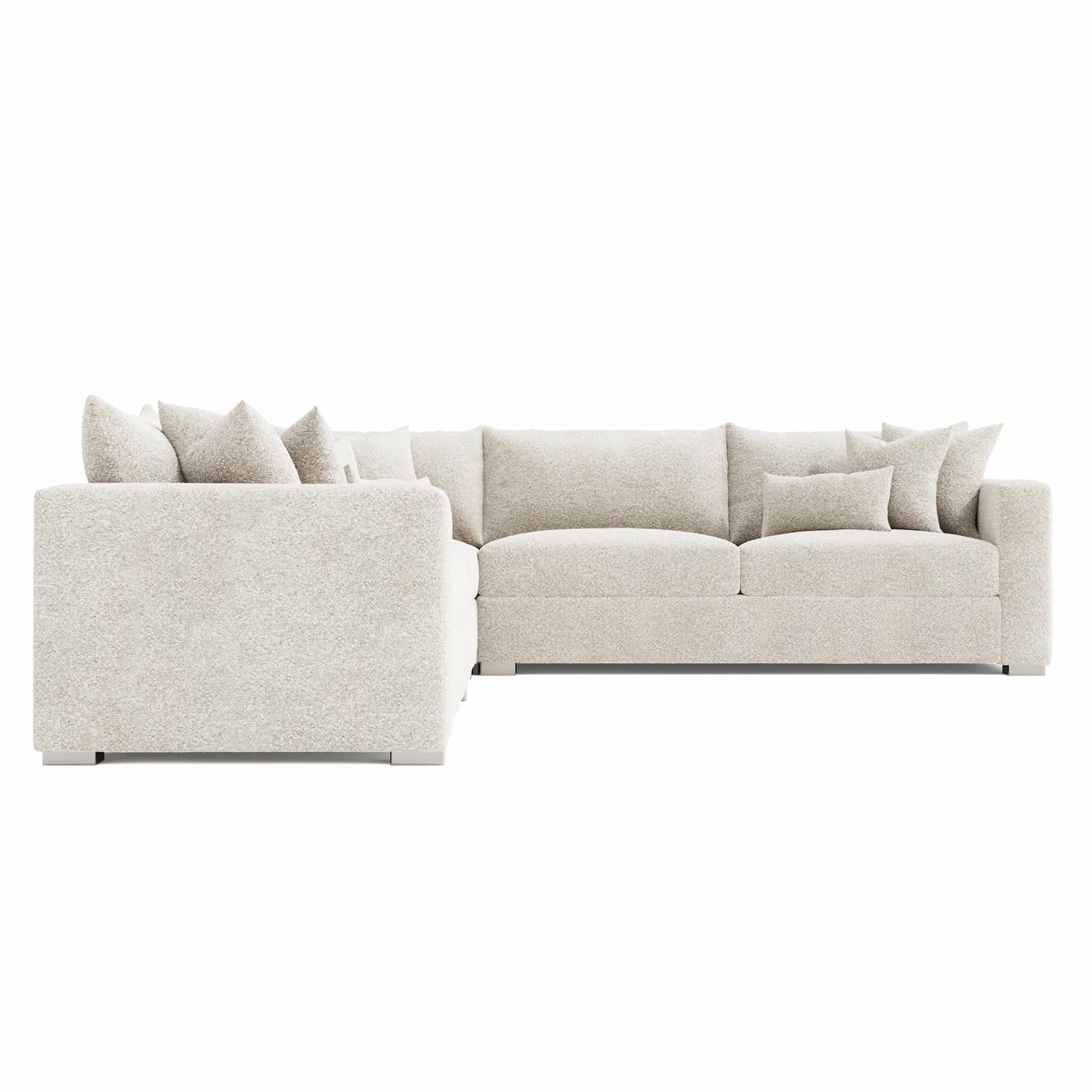 Bernhardt Furniture Helena Fabric 4 Piece Sectional in White