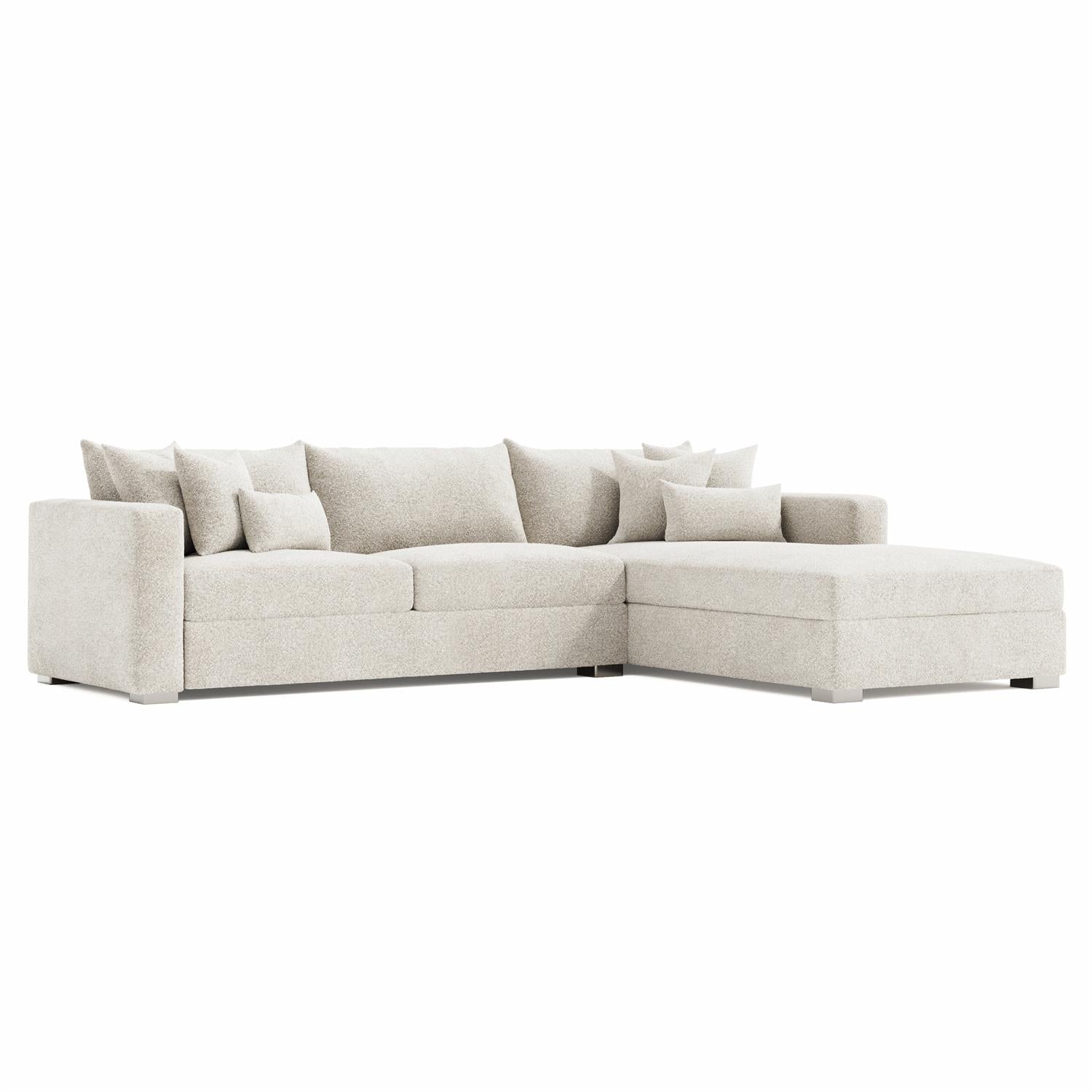 Bernhardt Furniture Helena Fabric RAF Sectional in White