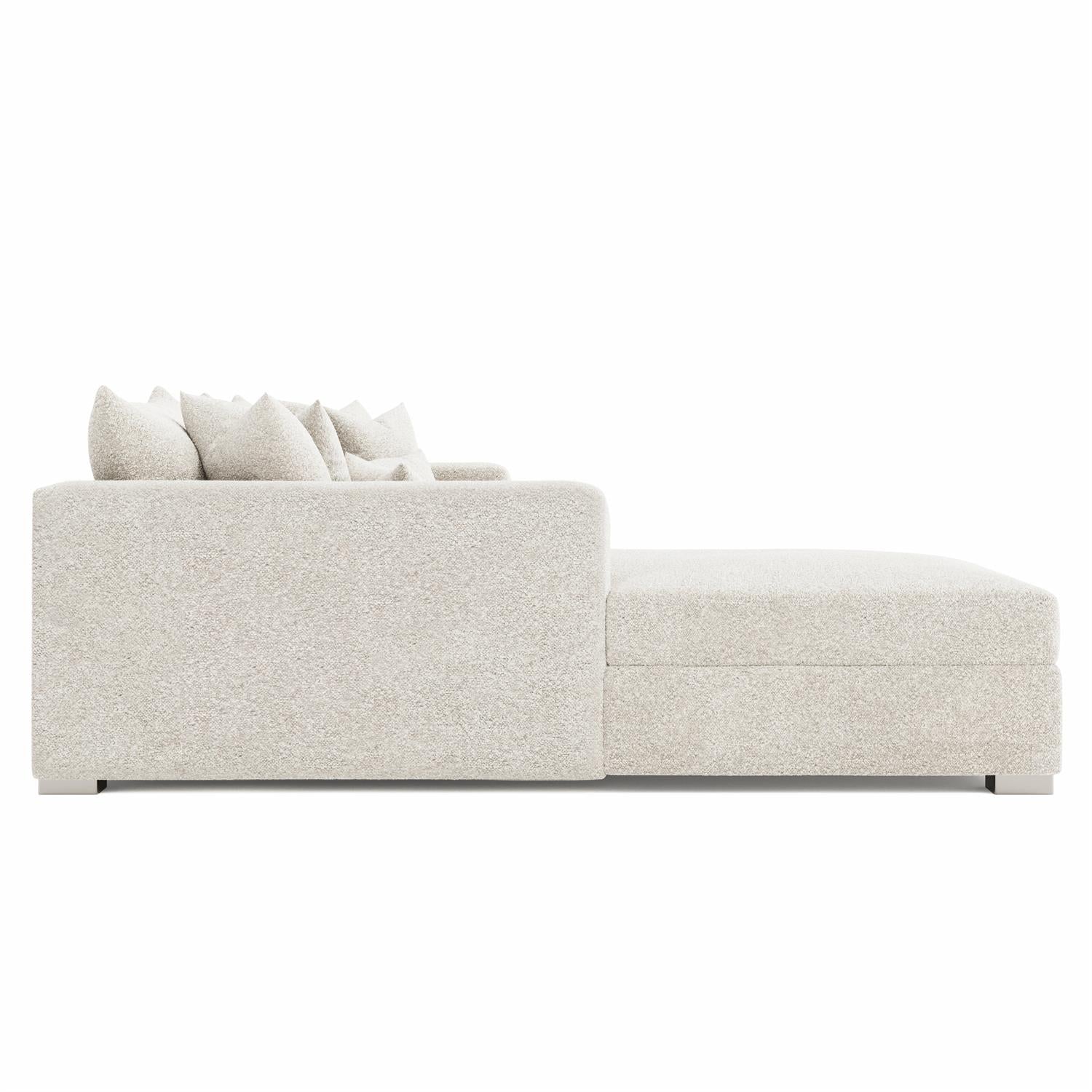 Bernhardt Furniture Helena Fabric LAF Sectional in White