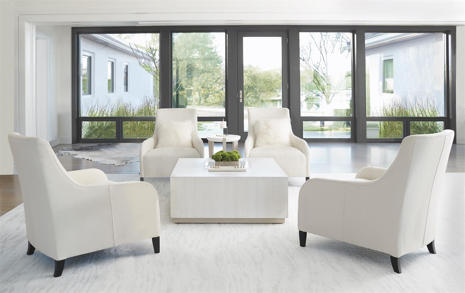 Bernhardt Furniture Naomi Fabric Chair in Off-White