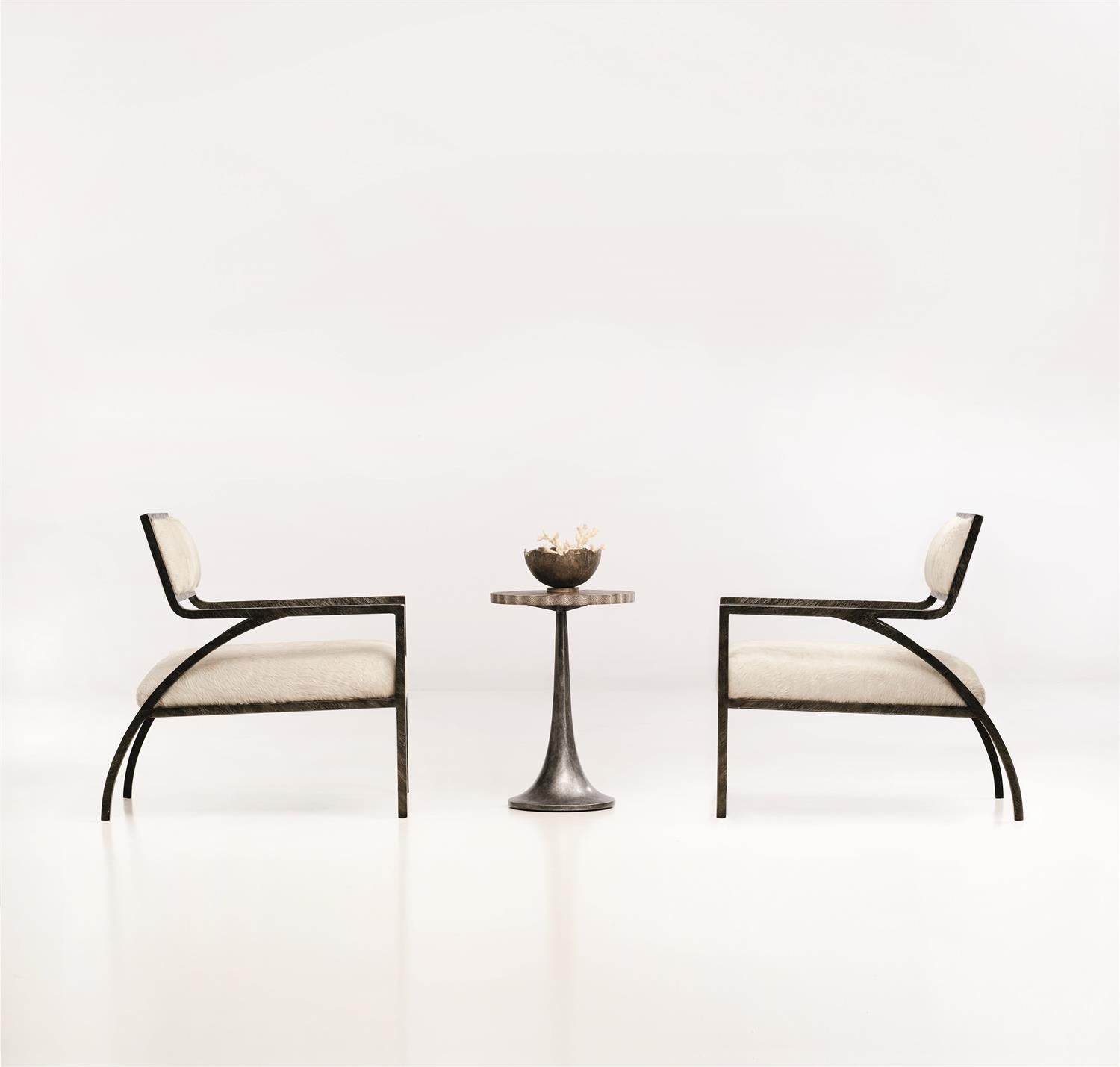 Bernhardt Furniture Cohen Leather Chair in Ivory