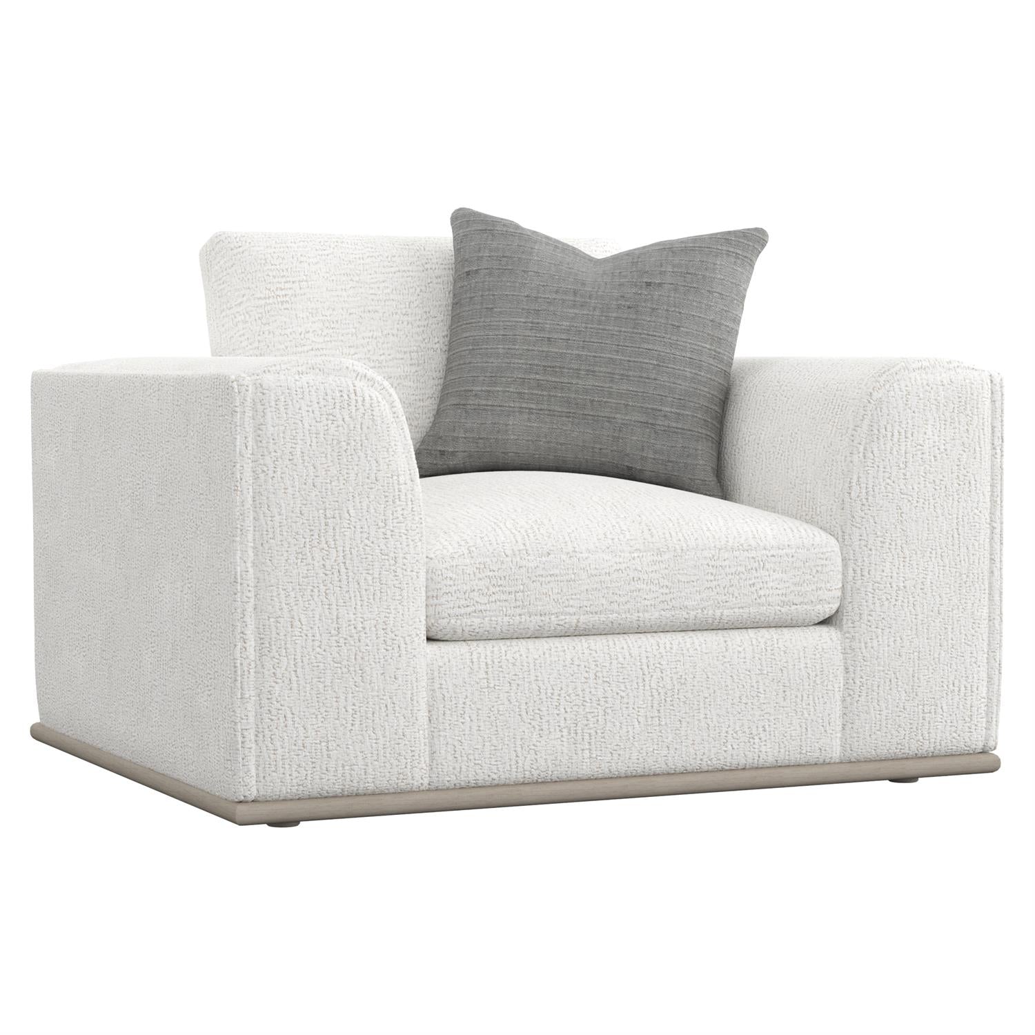 Bernhardt Furniture Prague Fabric Chair 1/2 in Greige