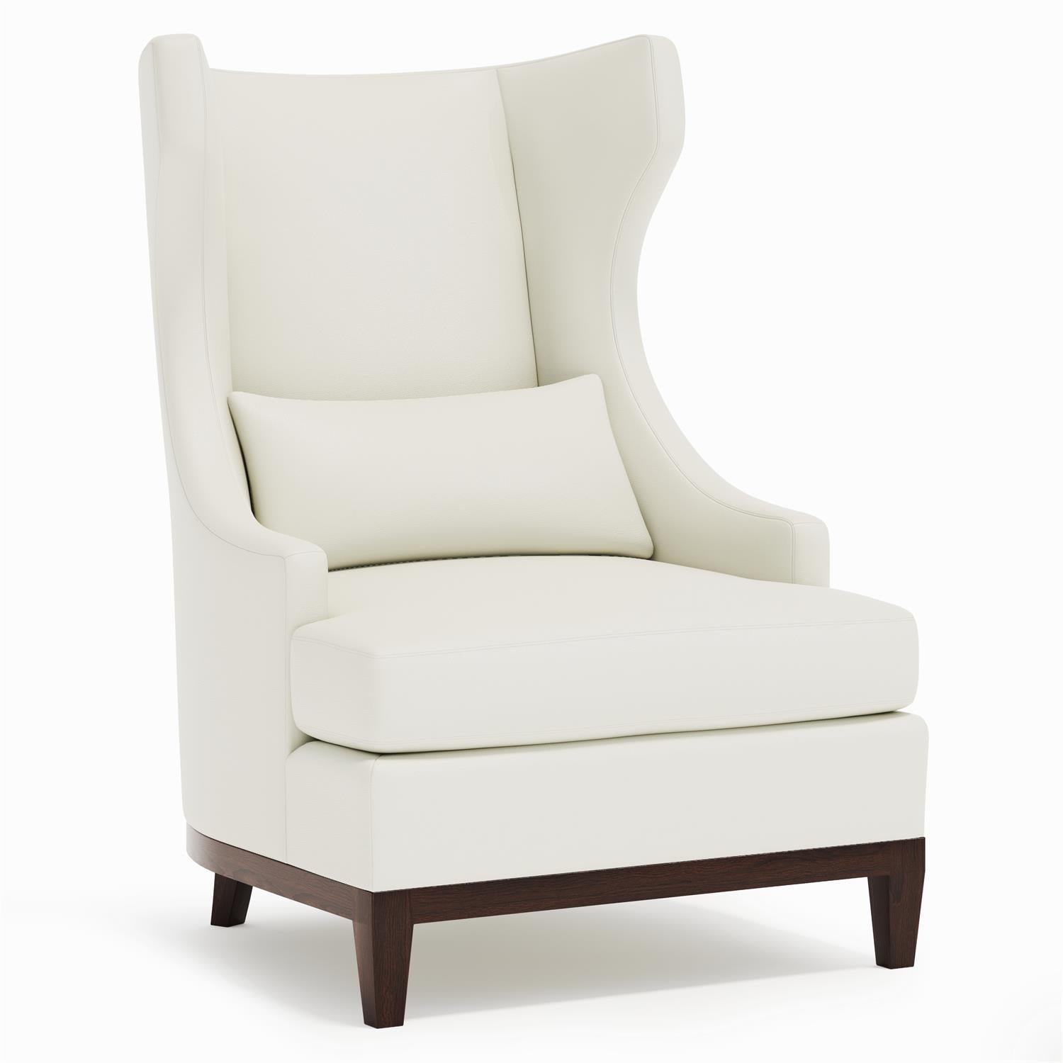 Bernhardt Furniture Pascal Leather Chair in White