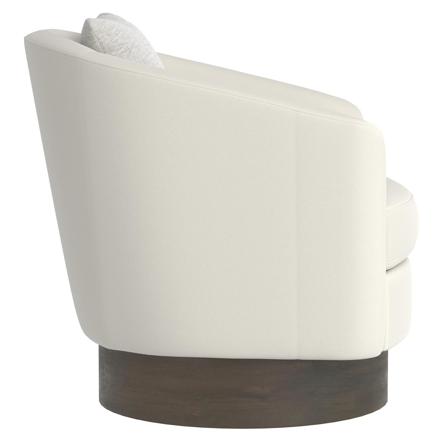 Bernhardt Furniture Camino Fabric Swivel Chair in Portobello