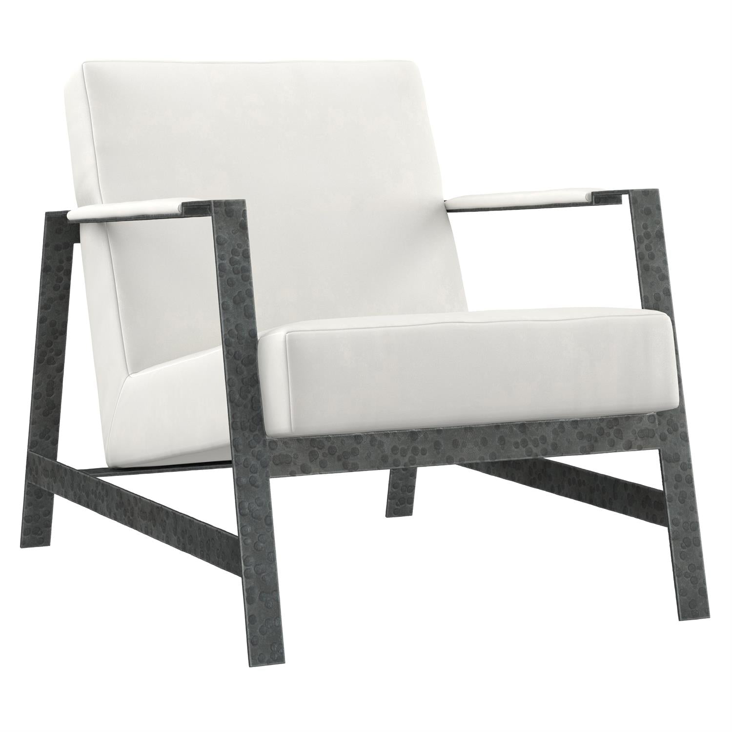 Bernhardt Furniture Jaxson Leather Chair in White