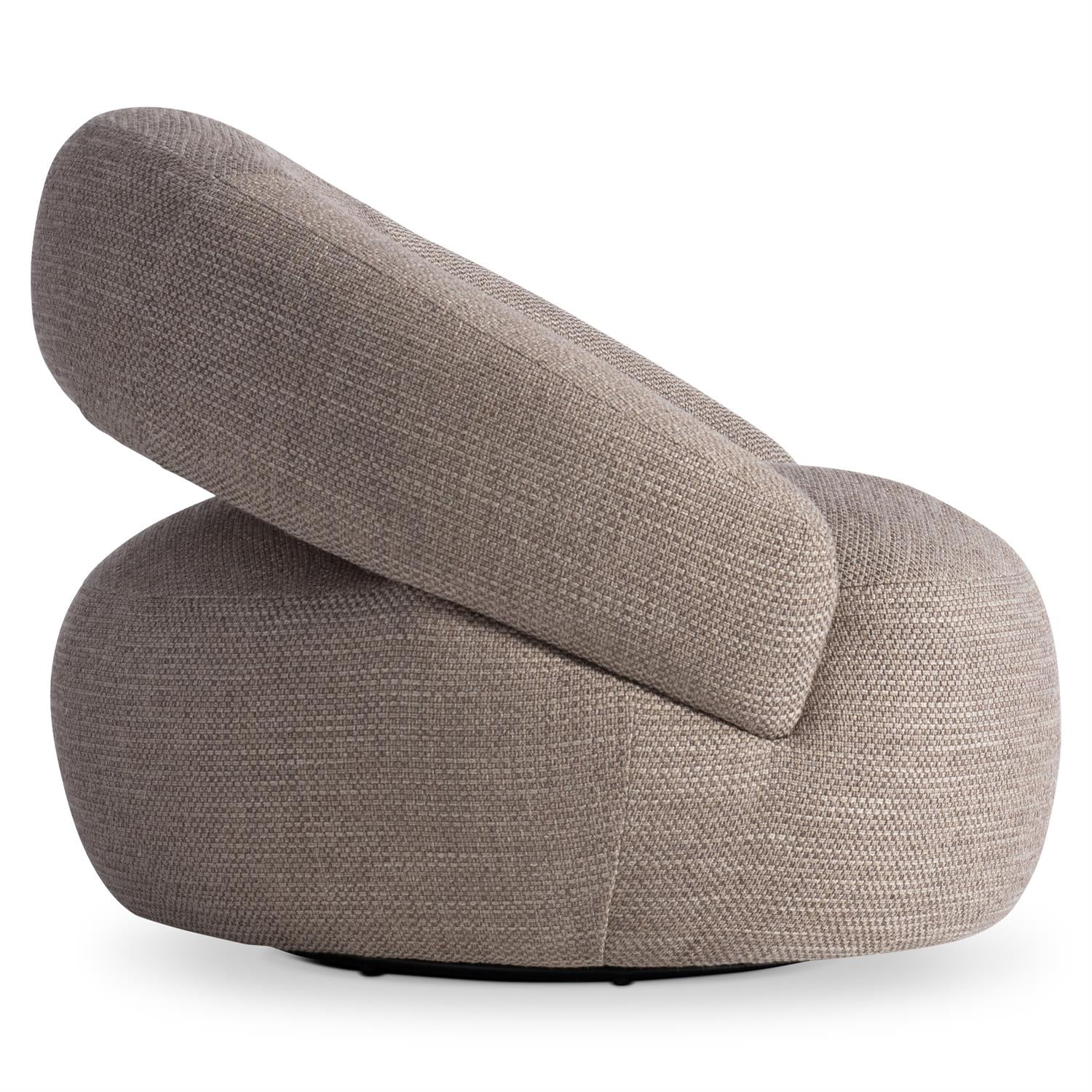Bernhardt Furniture Cleo Fabric Swivel Chair in Brown