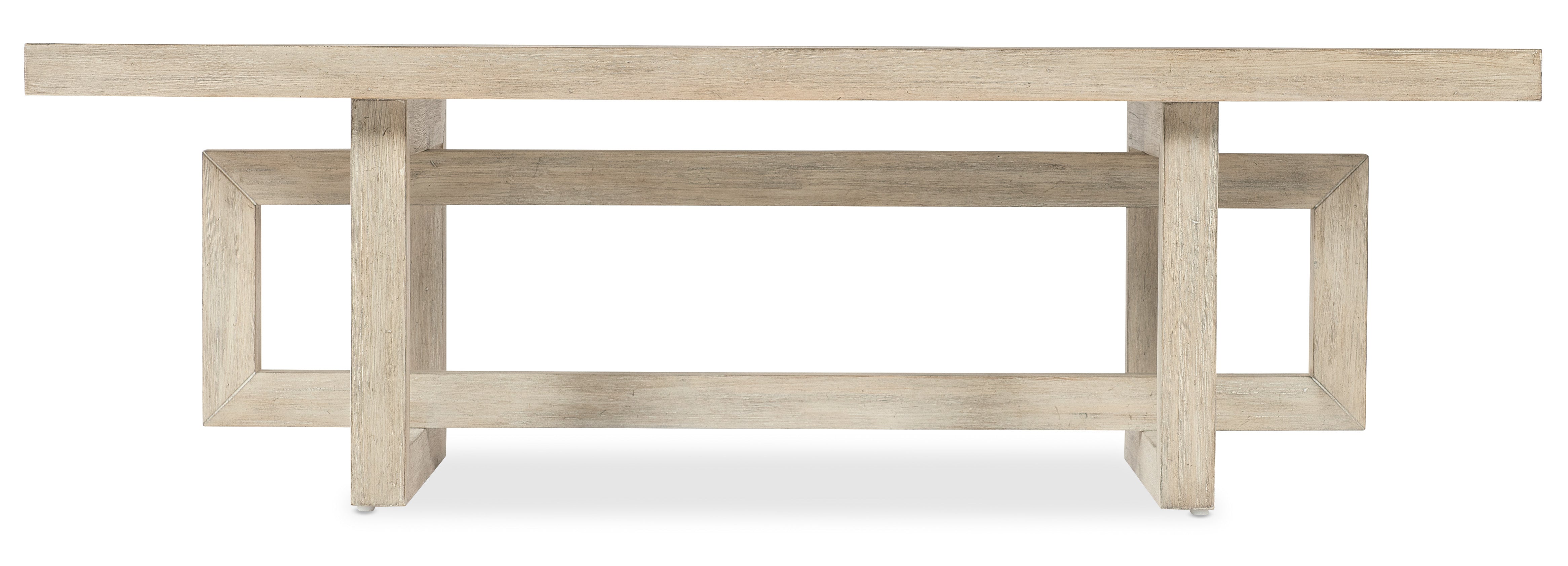 Hooker Furniture Commerce and Market Modern Rectangle Cocktail Table in Light Wood