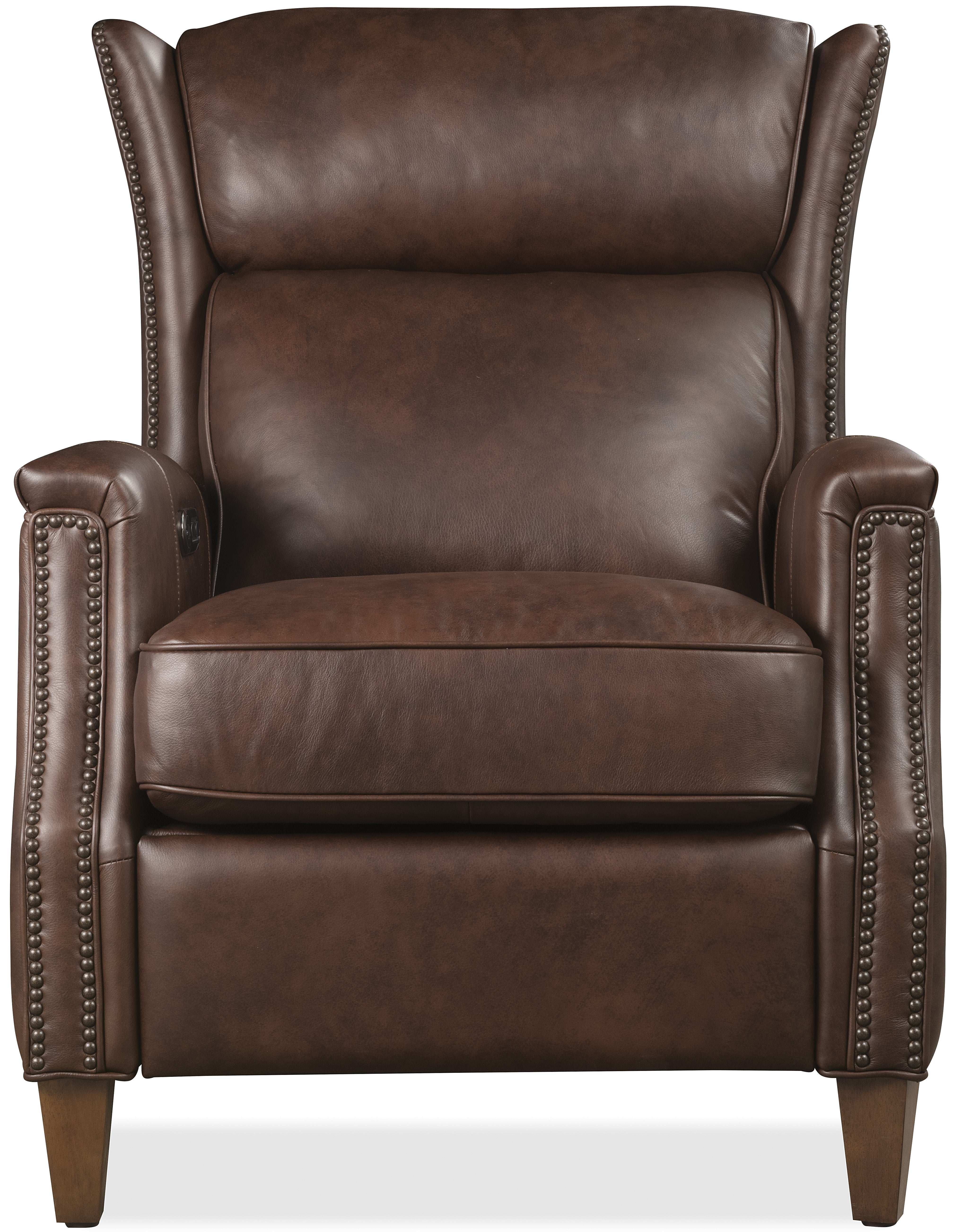Hooker Furniture Lansing Power Recliner with Power Headrest in Brown
