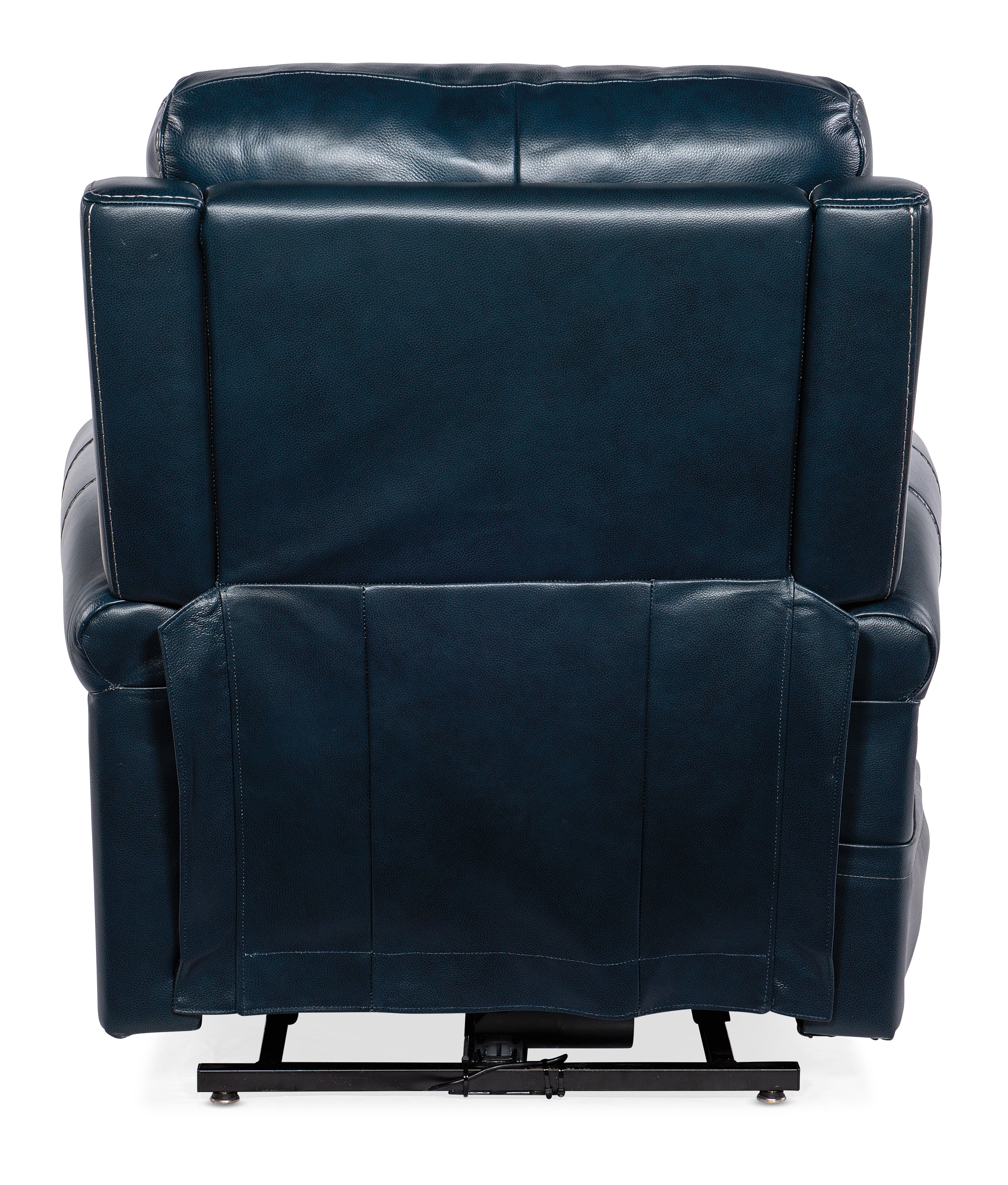 Hooker Furniture Eisley Power Recliner with Power Headrest, Lumbar & Lift in Dark Blue