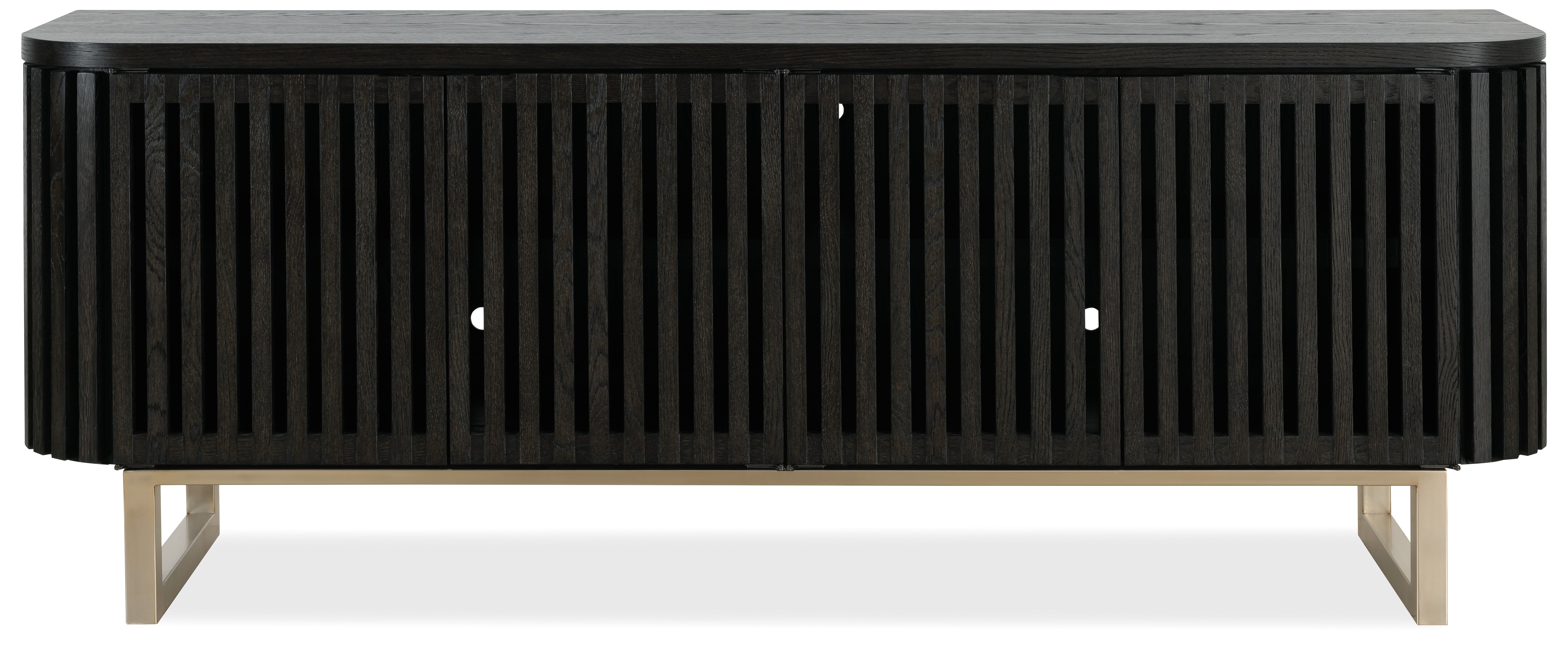 Hooker Furniture Commerce and Market Easton Entertainment Console in Blacks