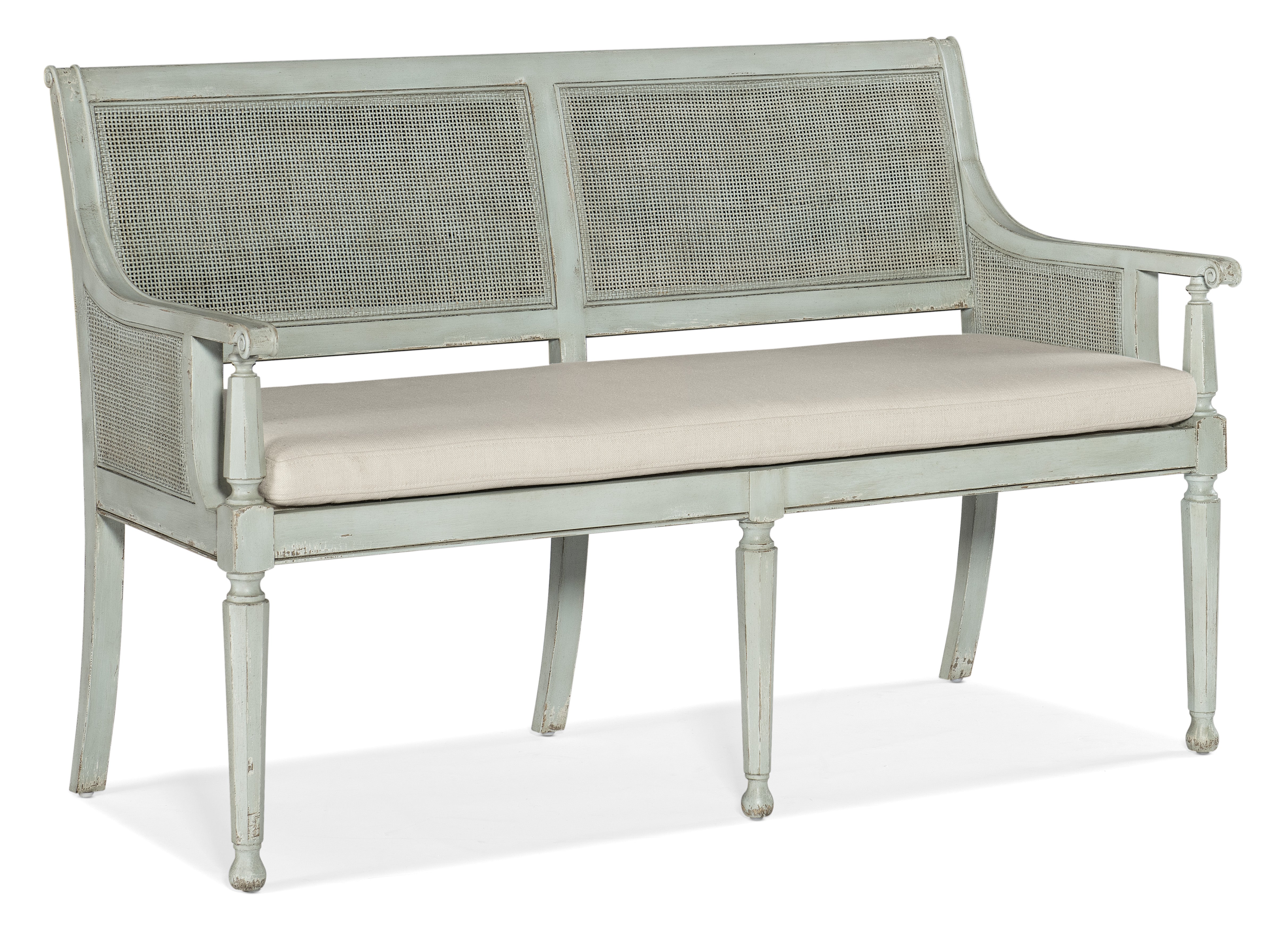 Hooker Furniture Charleston Bench in Light Blue