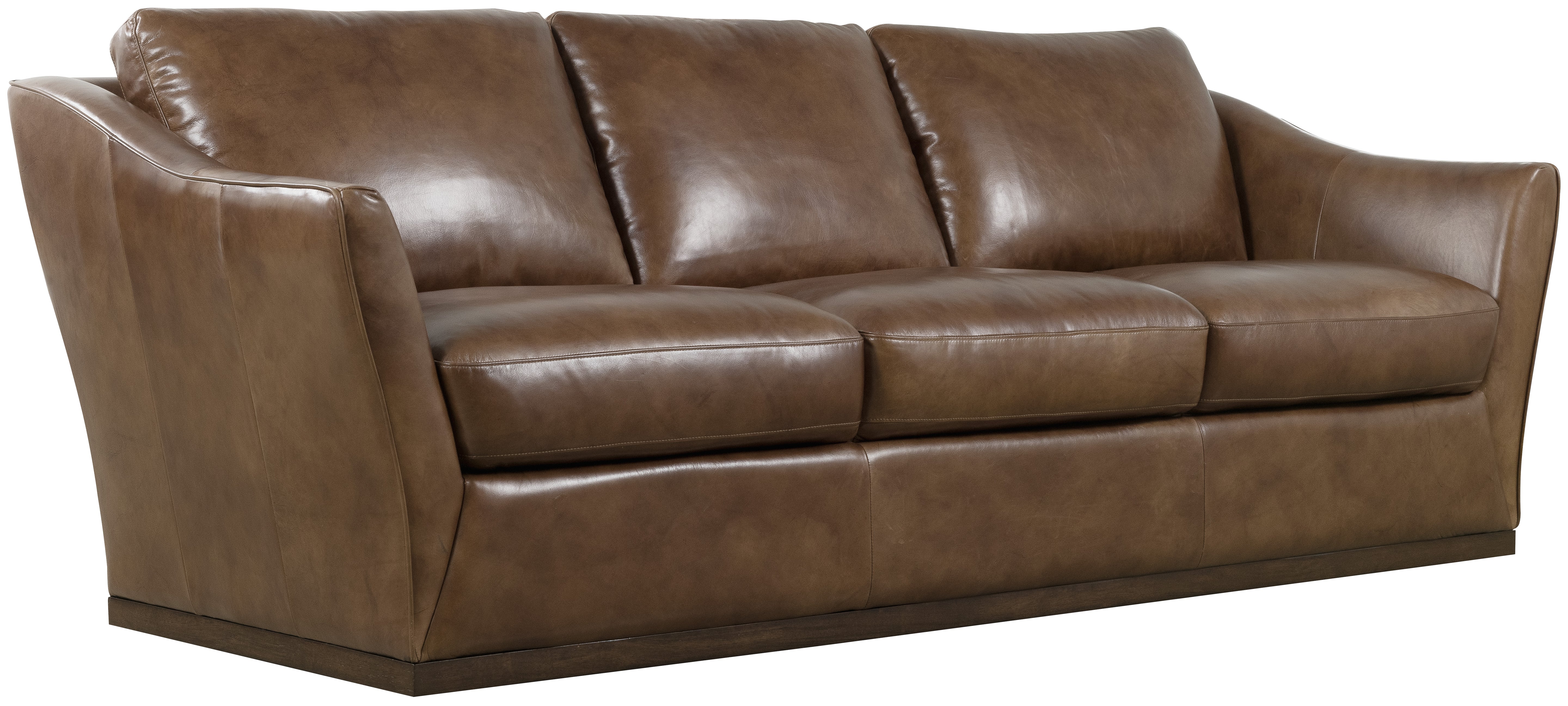 Hooker Furniture Fairfax Stationary Sofa in Brown