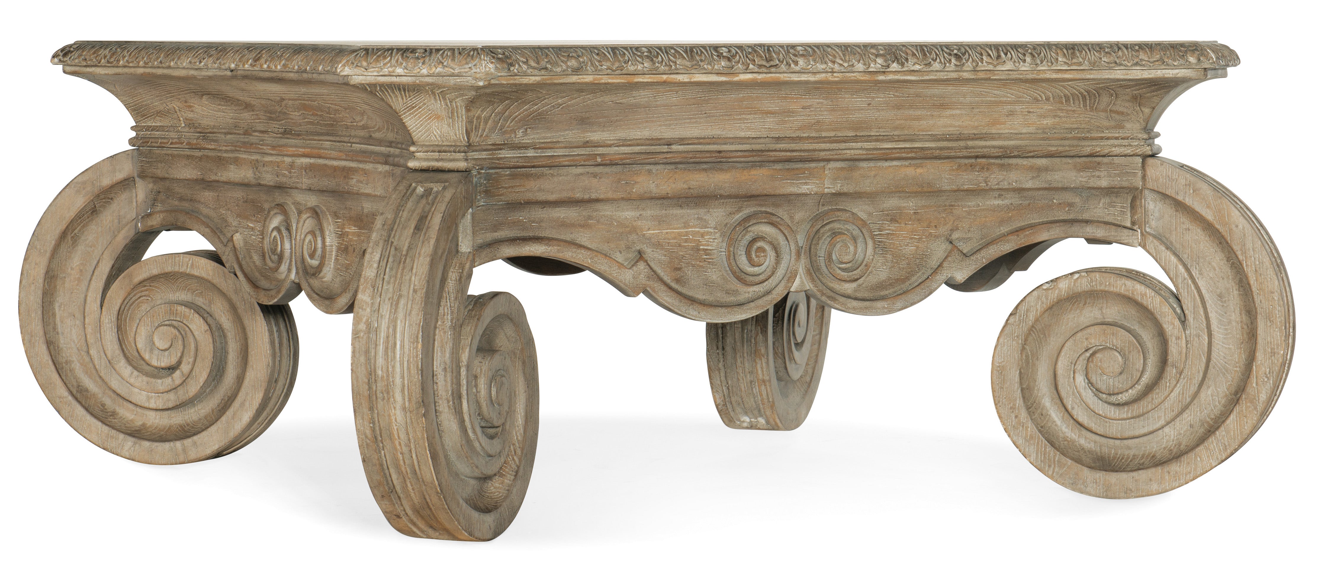 Hooker Furniture Castella Square Cocktail Table in Light Brown