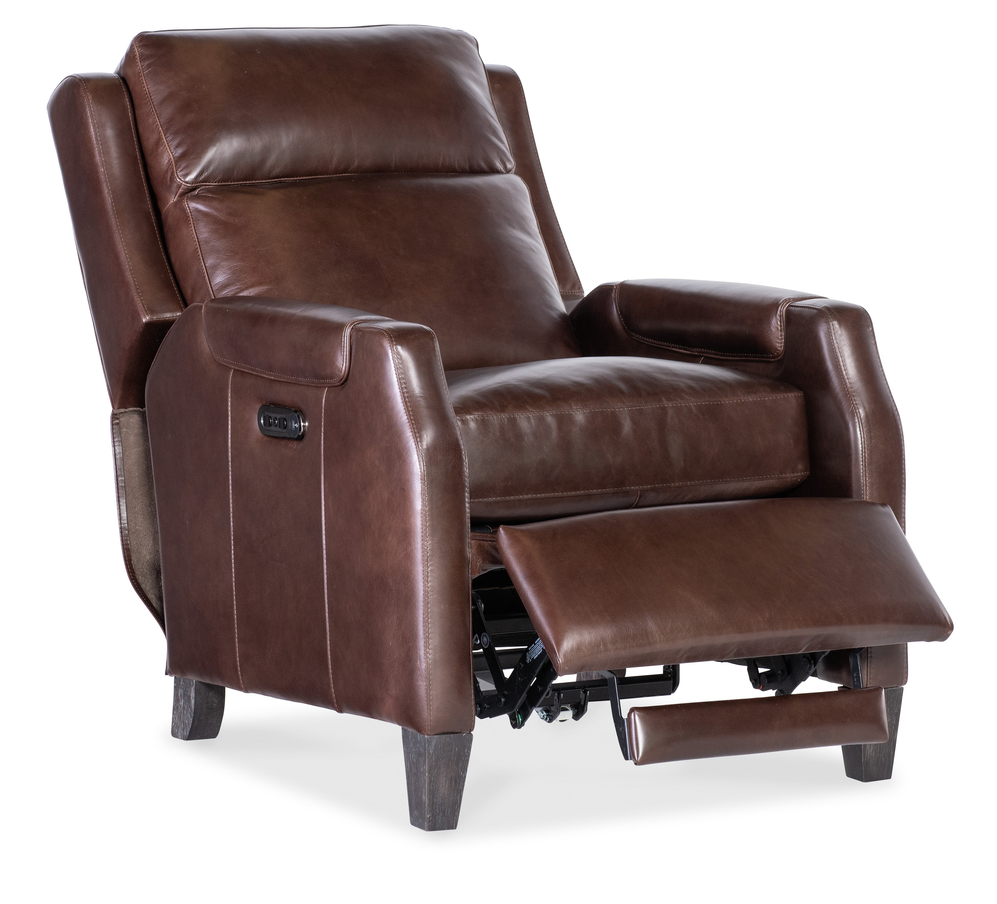 Hooker Furniture Nelson Power Recliner w/Power Headrest in Brown