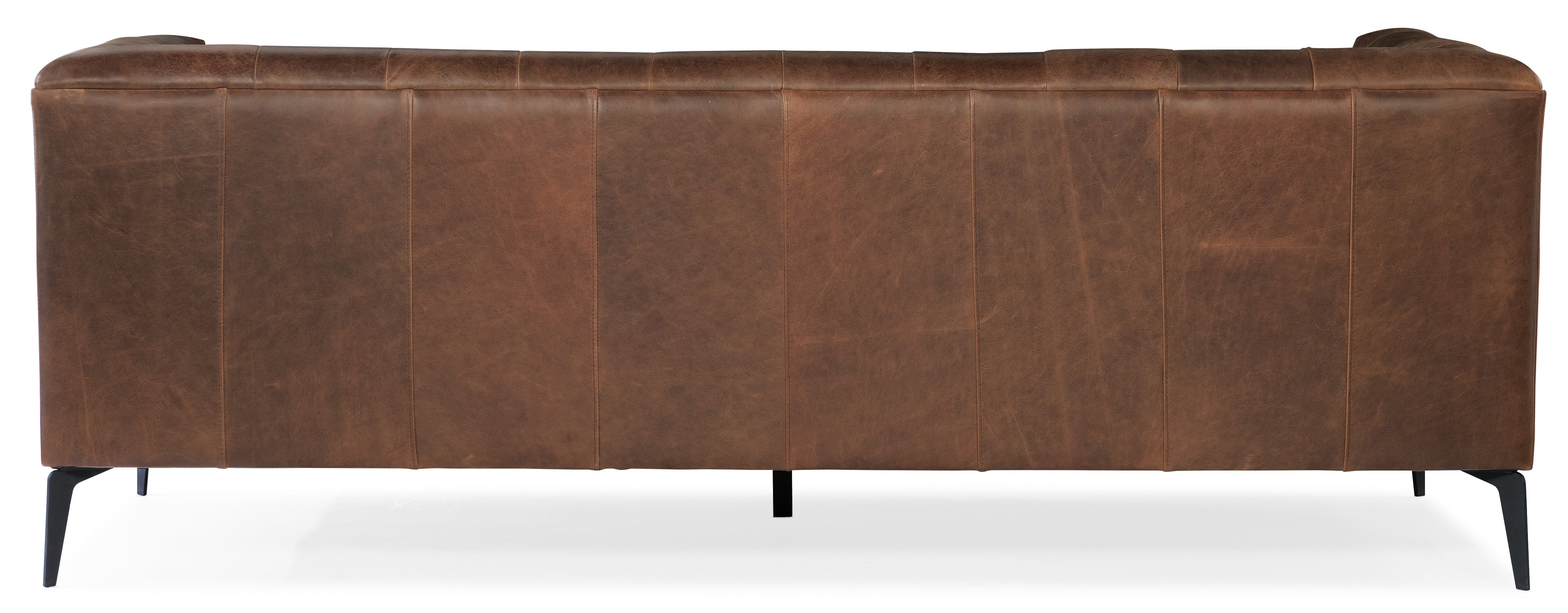 Hooker Furniture Nicolla Stationary Sofa in Medium Brown