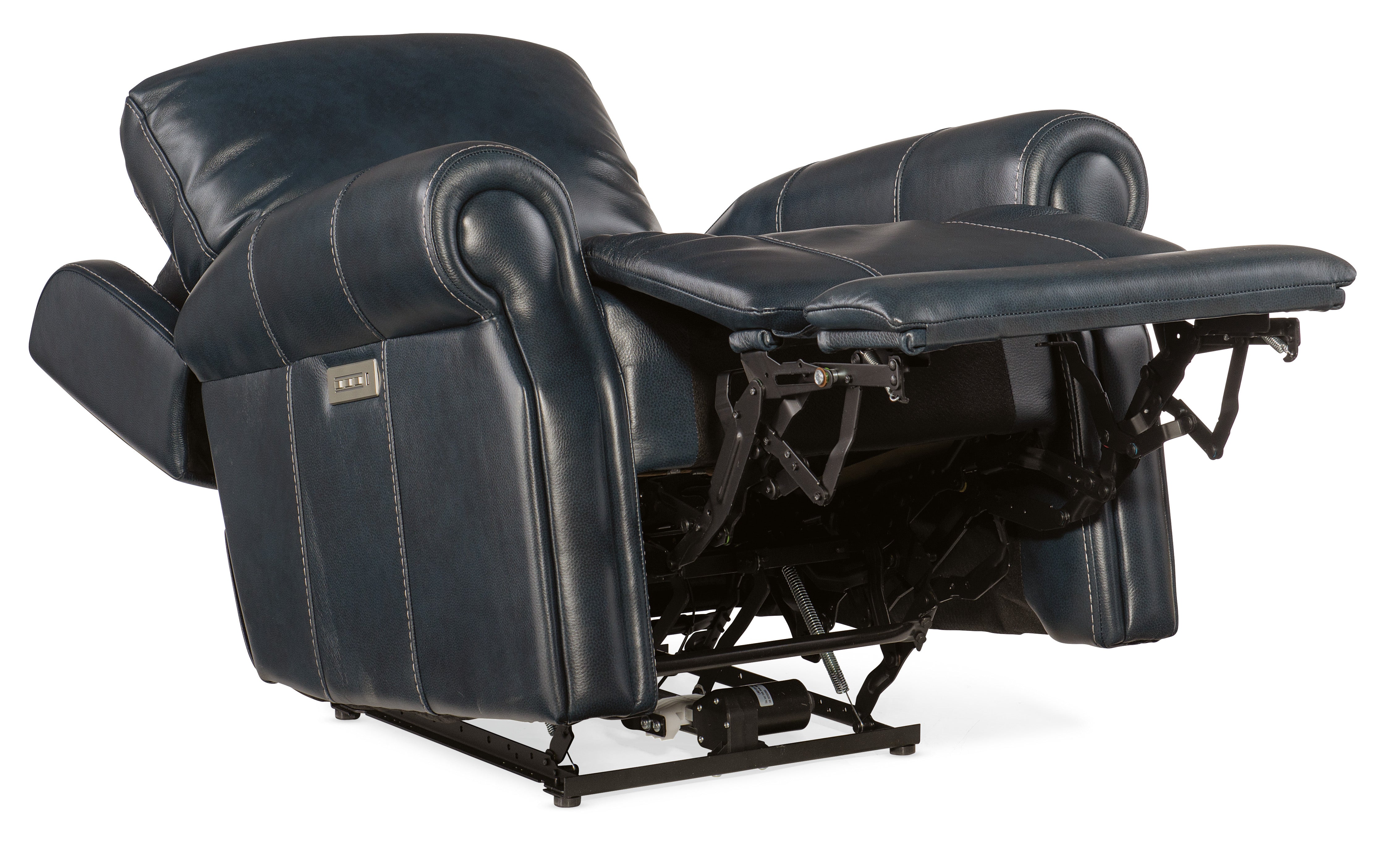 Hooker Furniture Eisley Power Recliner with Power Headrest & Lumbar in Blue