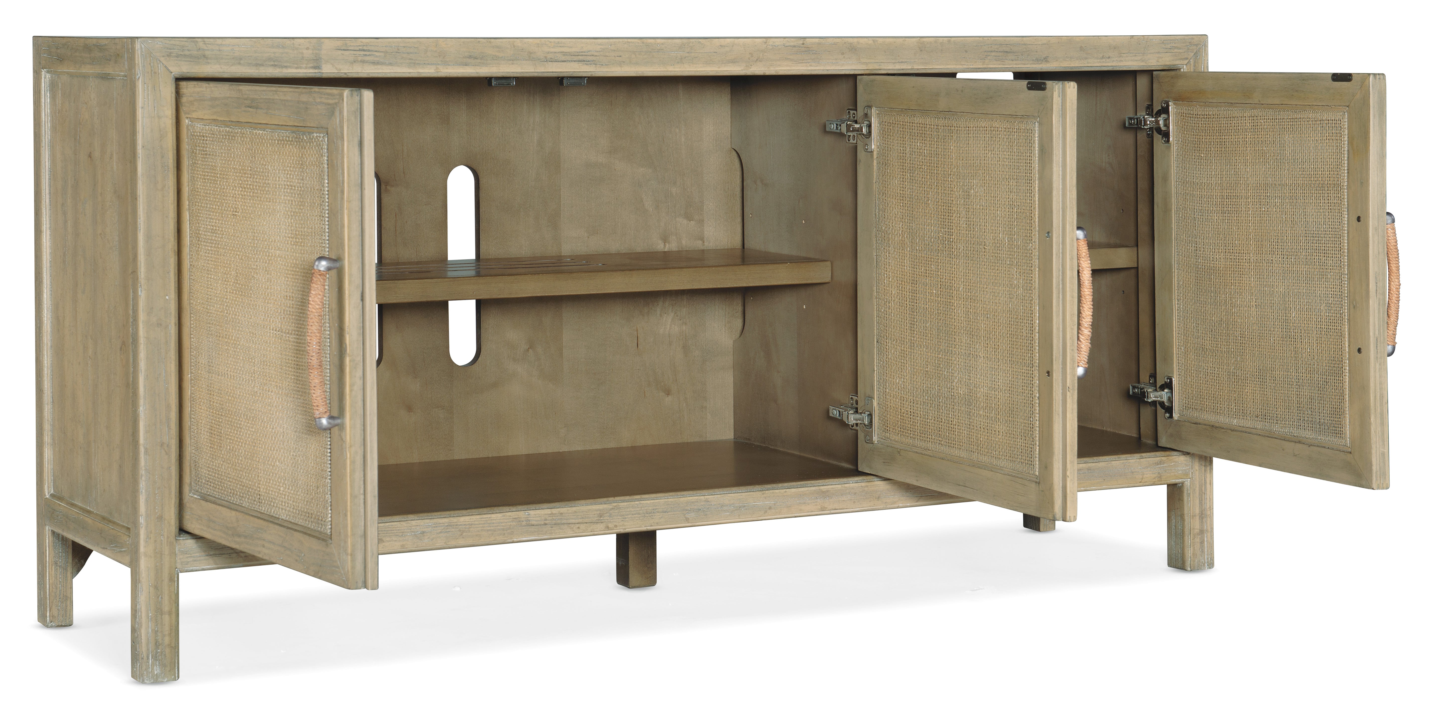 Hooker Furniture Surfrider Small Media Console in Light Brown