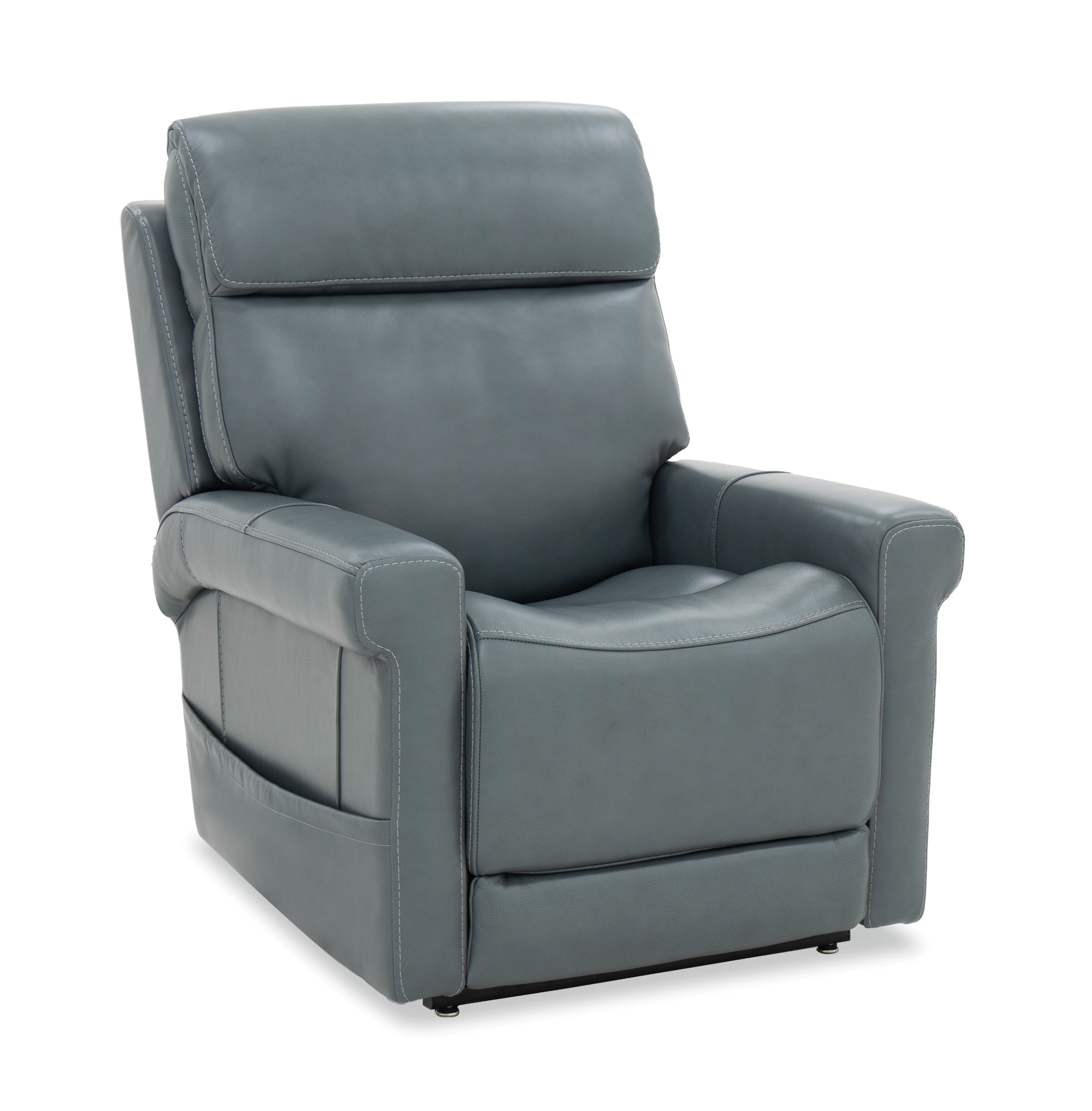 Hooker Furniture Locke Lift Chair with Power Recline, Headrest and Lumbar in Blue