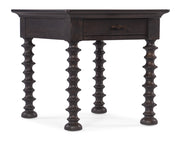 Hooker Furniture Big Sky Turned Leg End Table in Medium Brown