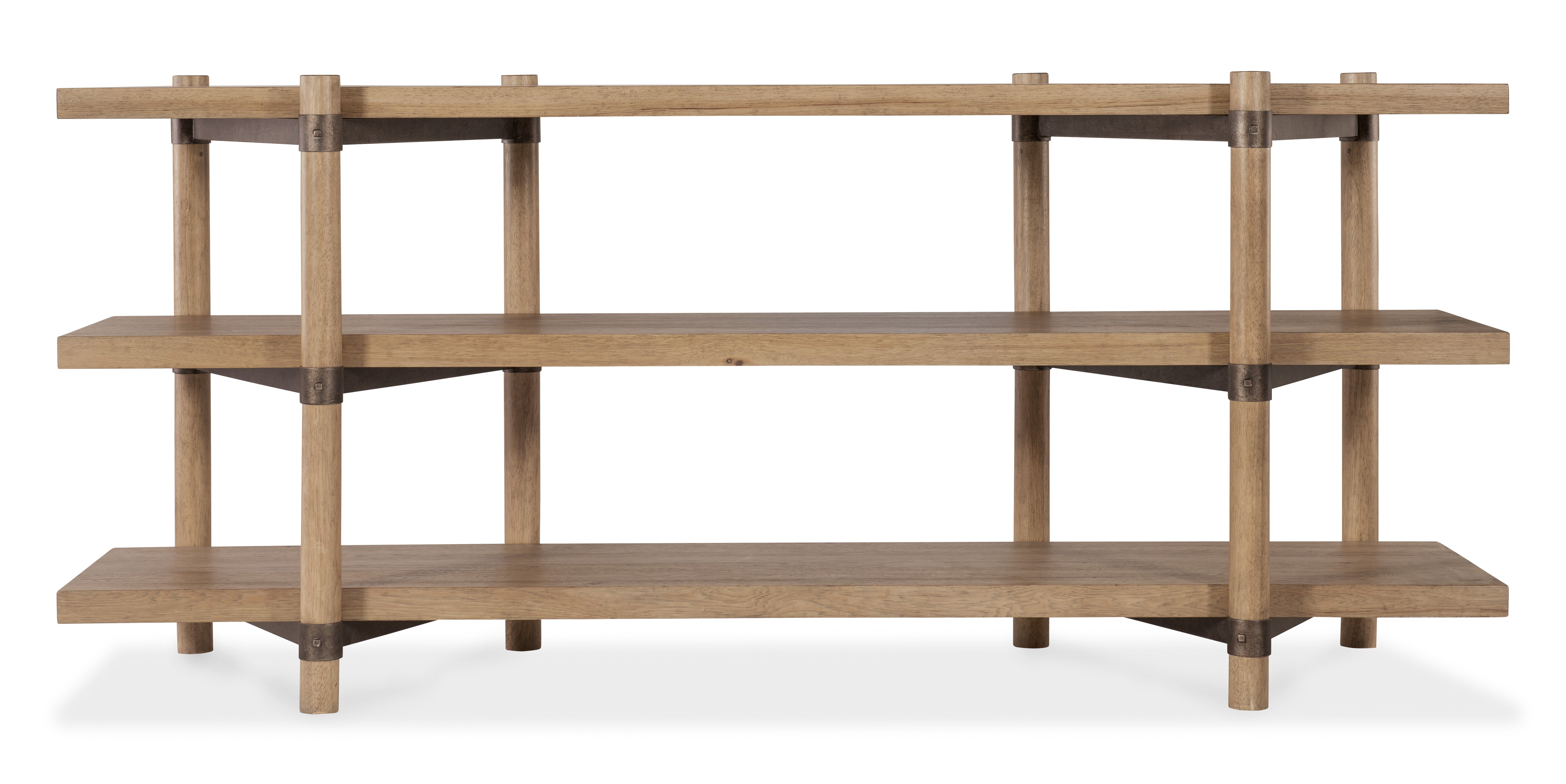 Hooker Furniture Vineyard Row Console in Light Wood