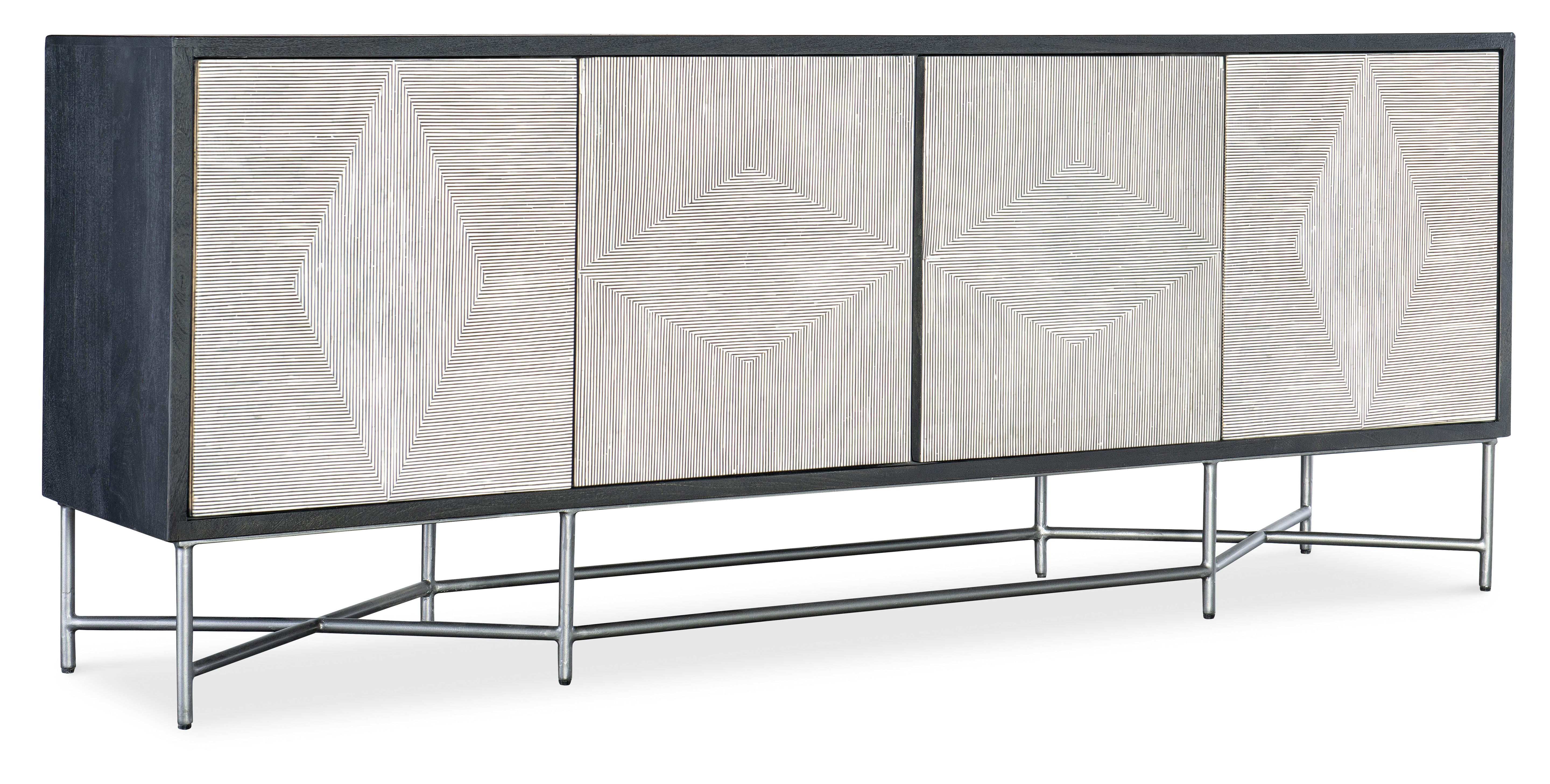 Hooker Furniture Commerce & Market Fine Lines Credenza in White