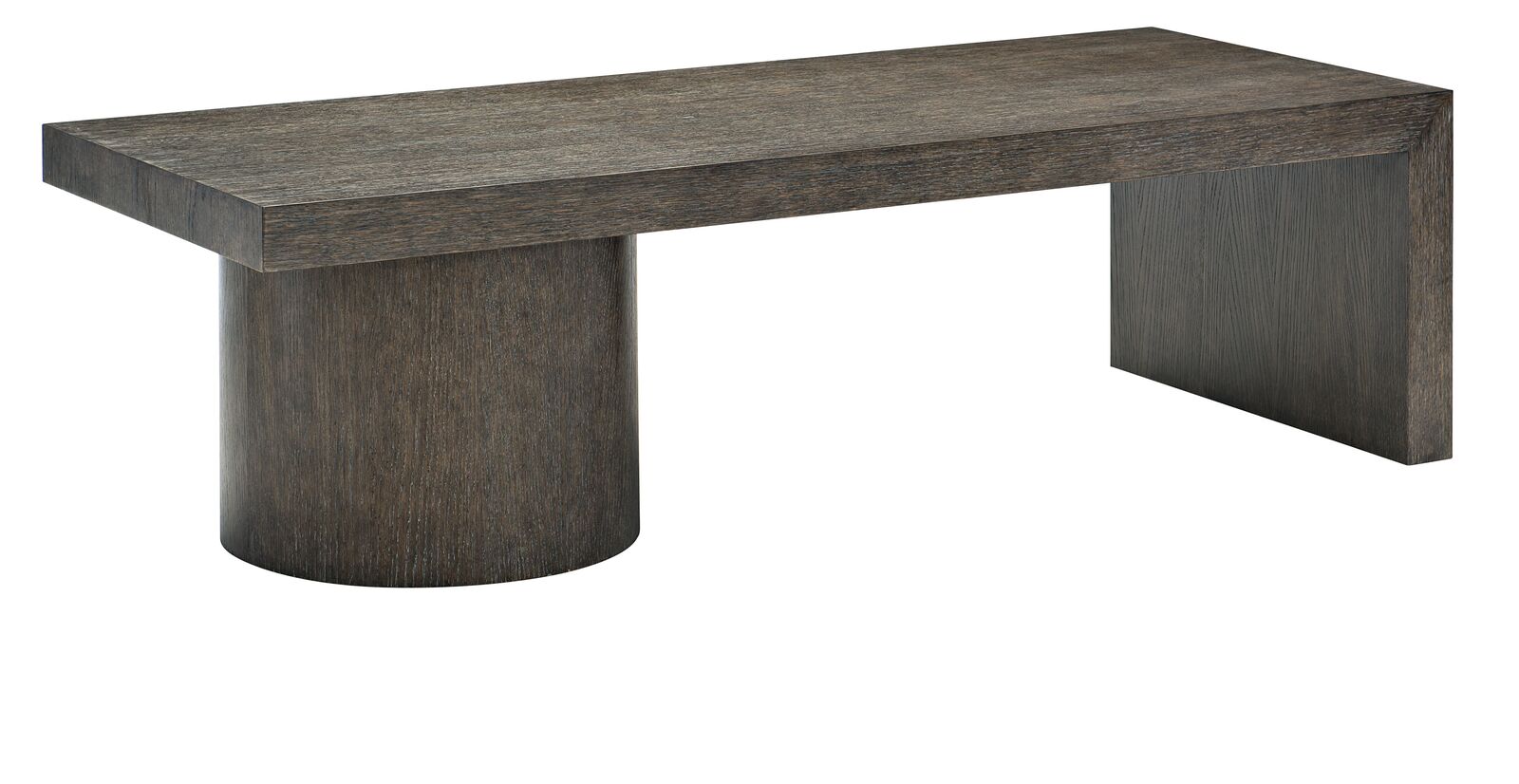 Bernhardt Furniture Linea Cocktail Table in Cerused Charcoal