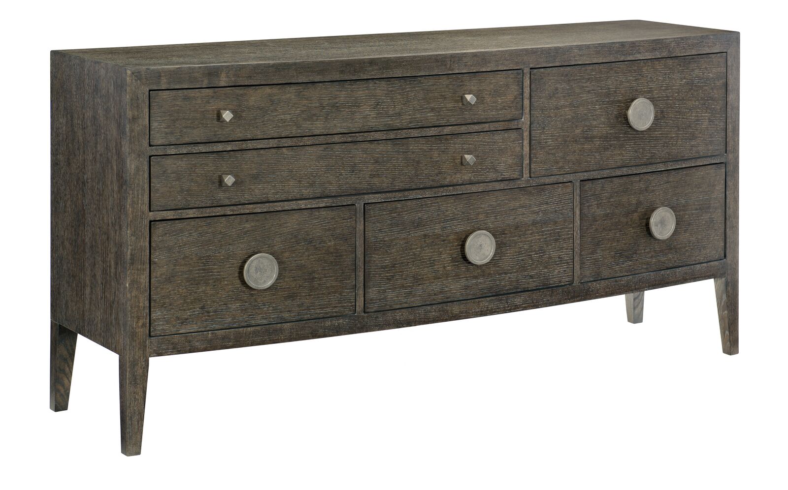 Bernhardt Furniture Linea Sideboard in Cerused Charcoal
