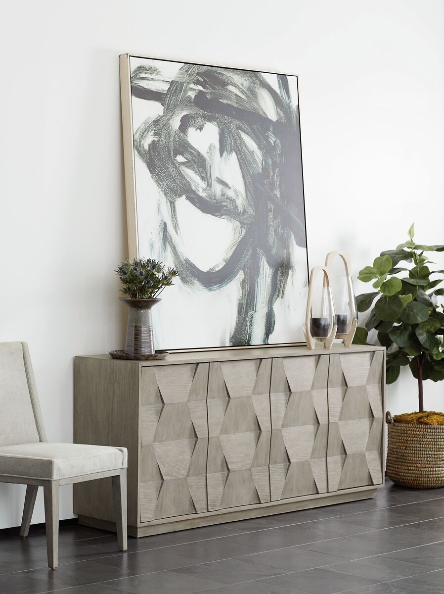 Bernhardt Furniture Linea Buffet in Cerused Greige